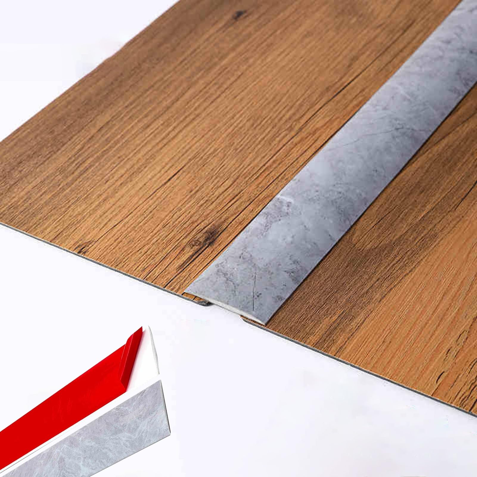 Bande de recouvrement des joints autocollante pour seuil de porte gris