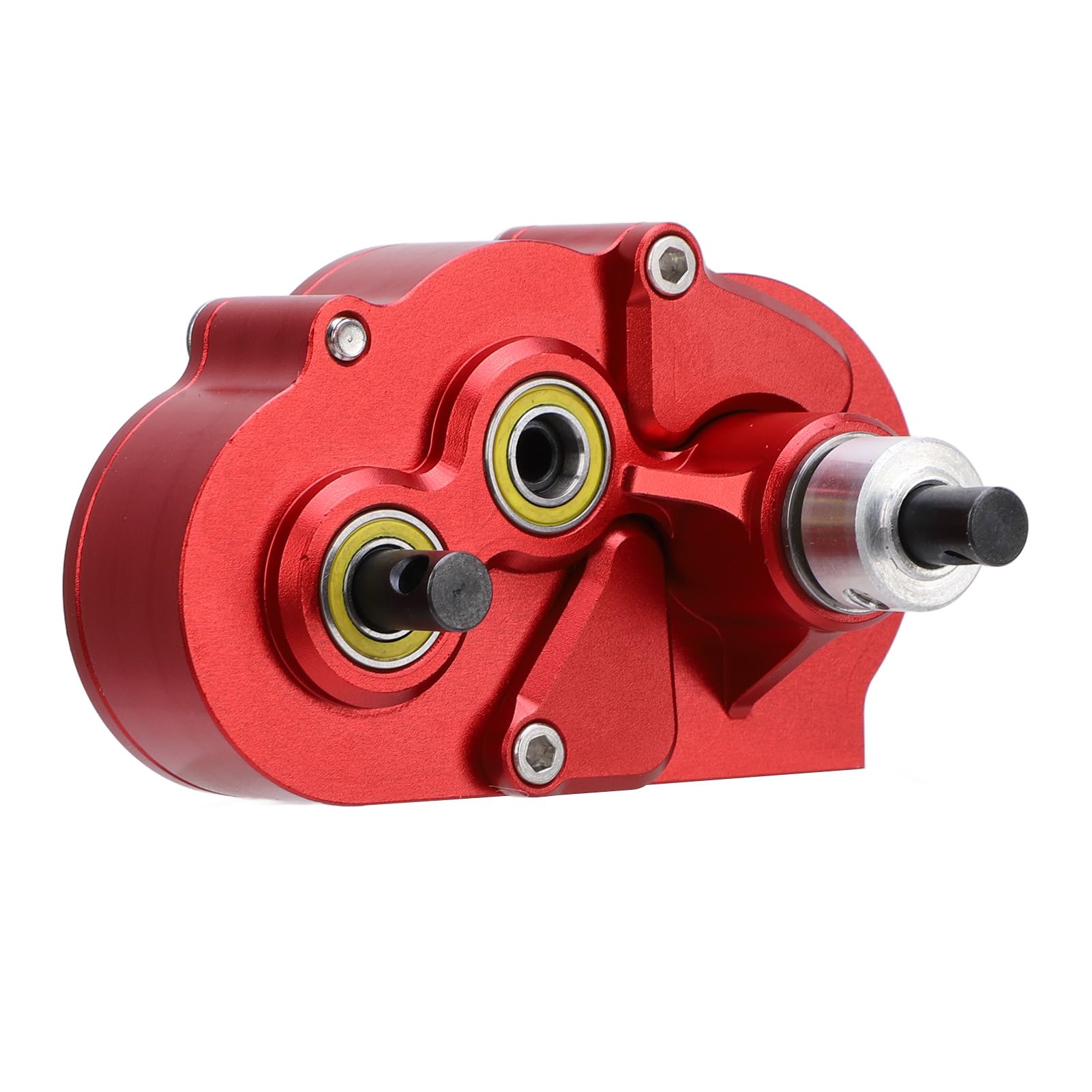 Pilipane RC Metal Transmission Gearbox Aluminum Alloy Right Front Motor Gearbox with Bottom Plate for SCX10 II VS4 10 DLUX RC Car Upgrade Parts