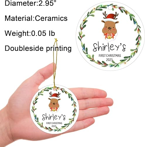 Miniatura 34 de Adornos de Navidad personalizados 2025 con cualquier imagen, adorno acrílico para colgar fotos – con mis propias fotos – Adornos de imagen