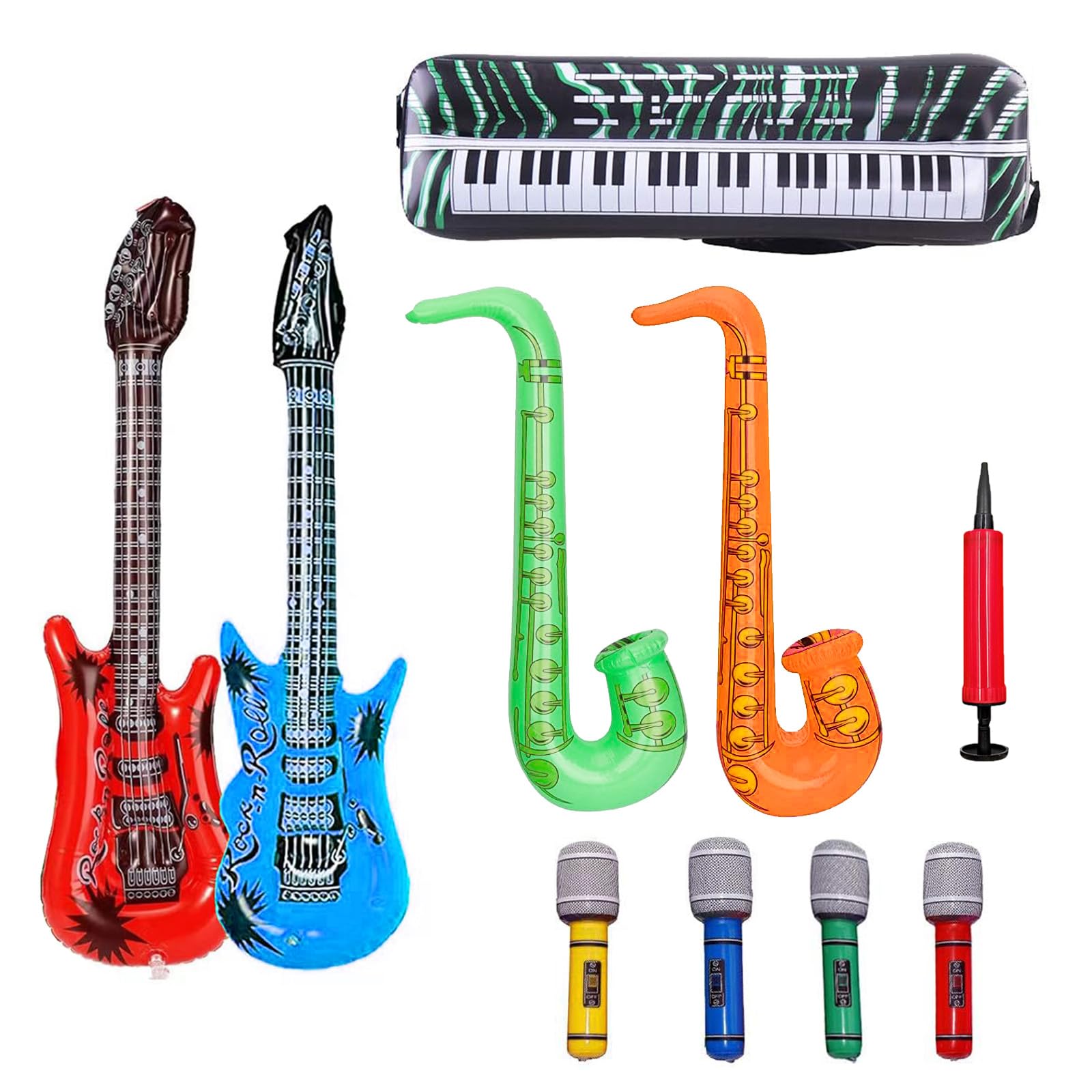 5 stks Opblaasbare Muziekinstrument Set 5 stks Opblaasbare Muziekinstrument Set
