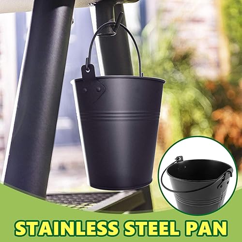 Miniatura 5 de Cubo de grasa para ahumador de pellets con paquete de 20 forros desechables de papel de aluminio para Traeger, Oklahoma Joe's, Pit-Boss, Camp Chef,