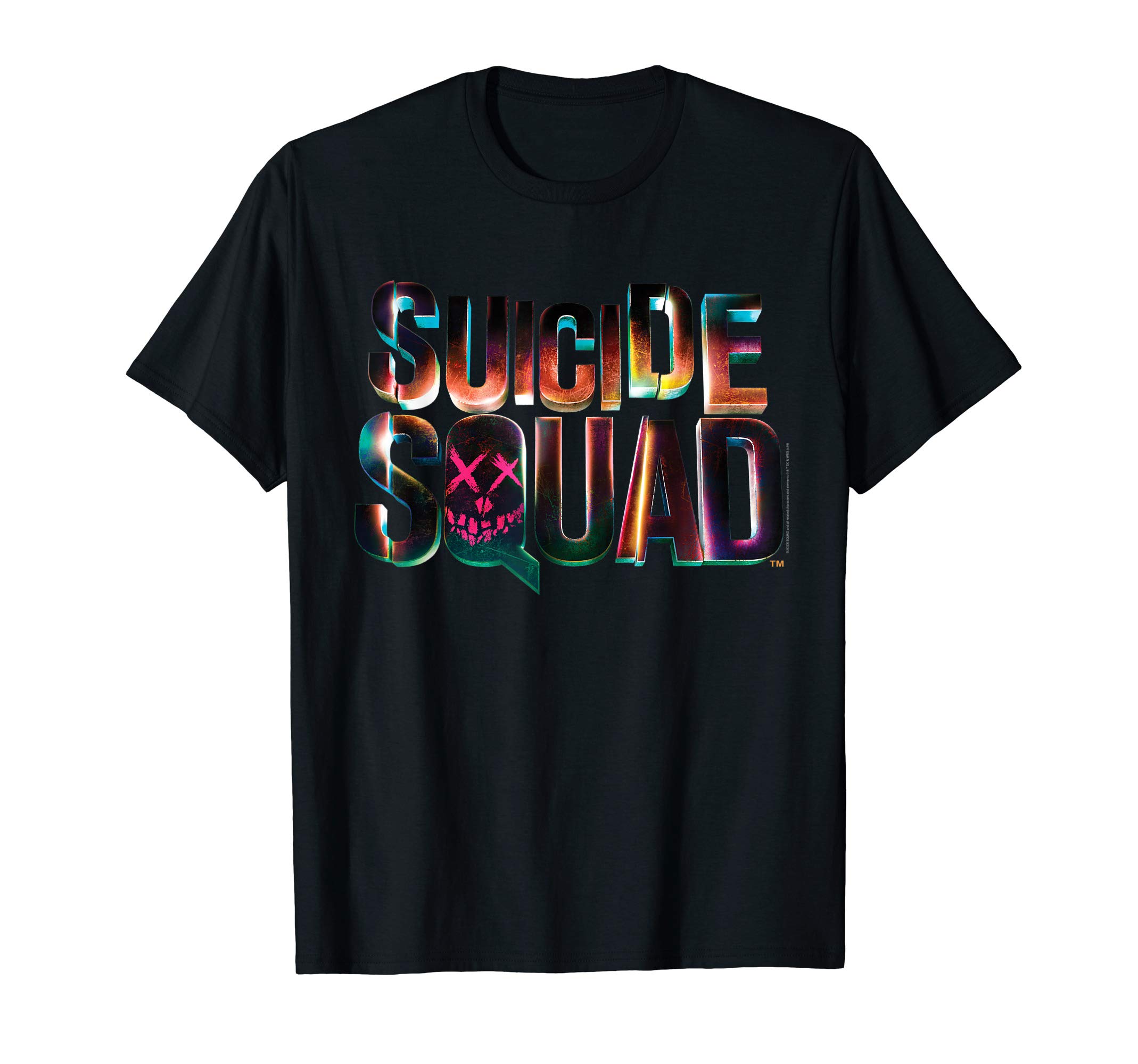 Suicide Squad Logo T-Shirt, Unisex-Adults, Black, S