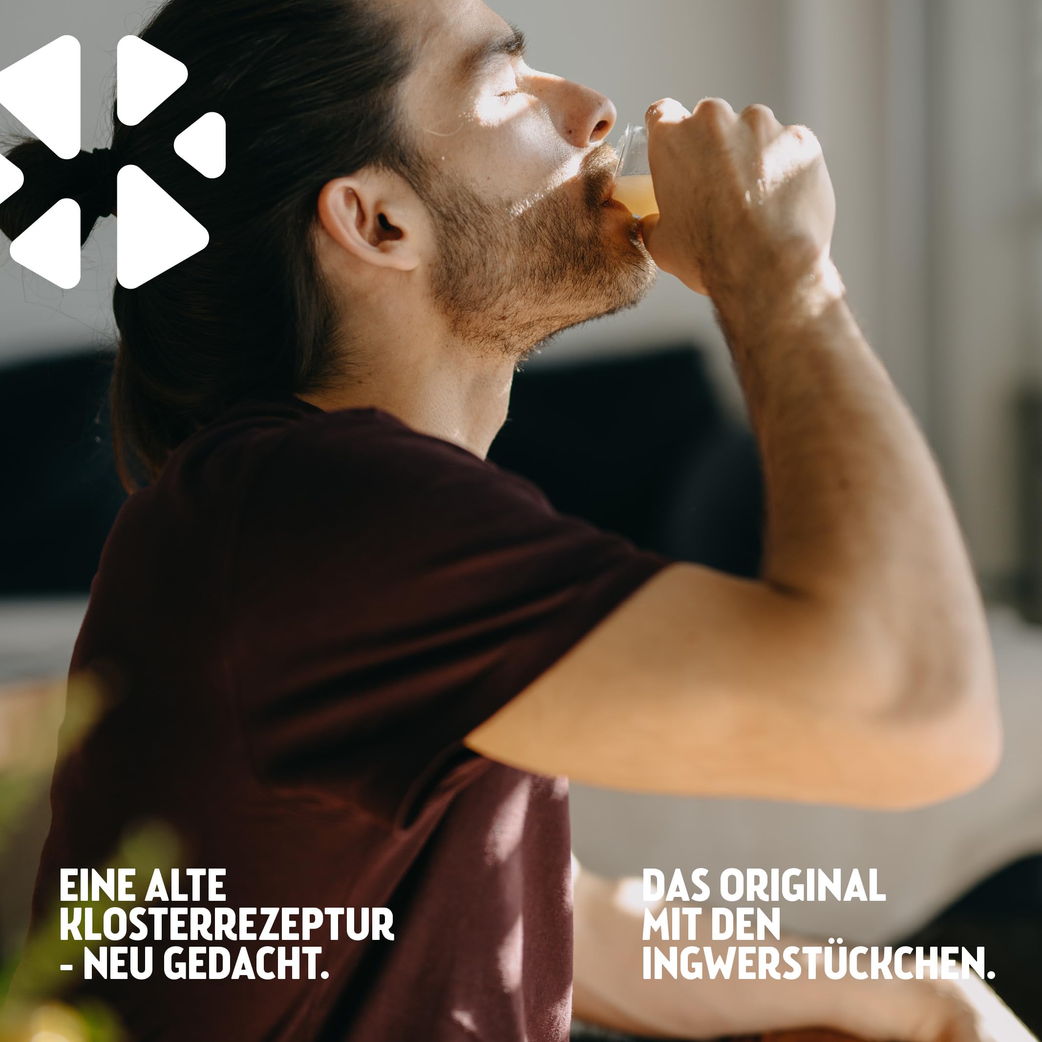 Kloster Kitchen Organic Vitamin Shot Acai Ginger 6x 360 ml botella de cristal vegana sin aditivos