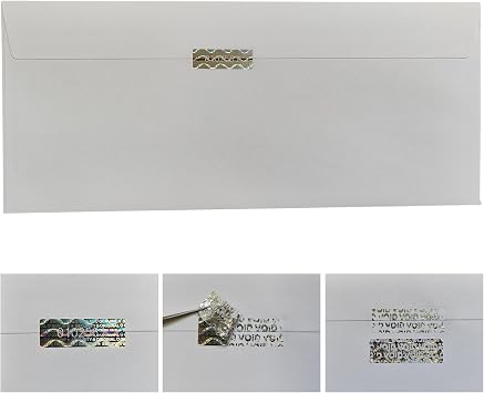 700pcs 10x30mm Silver Holograms Security Tamper Evident Anti Counterfeit Tamper Proof Stickers Labels Seals (0.39 x 1.18 inches Serial Numbers)