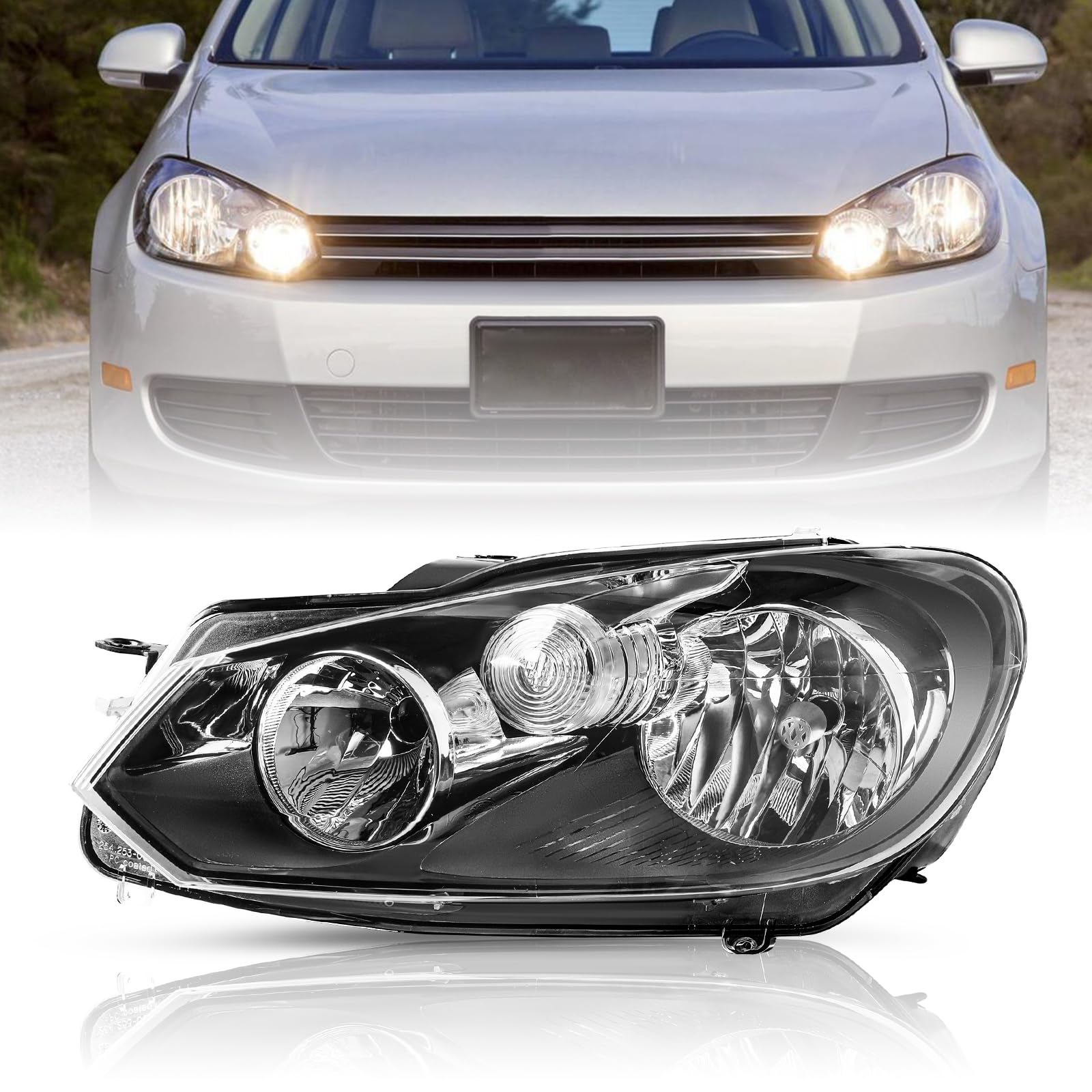 VW golf 6GTI 純正 ヘッドライト 左右セット Amazon.com: TUSDAR Fits for 2010-2014 Volkswagen Golf/Jetta