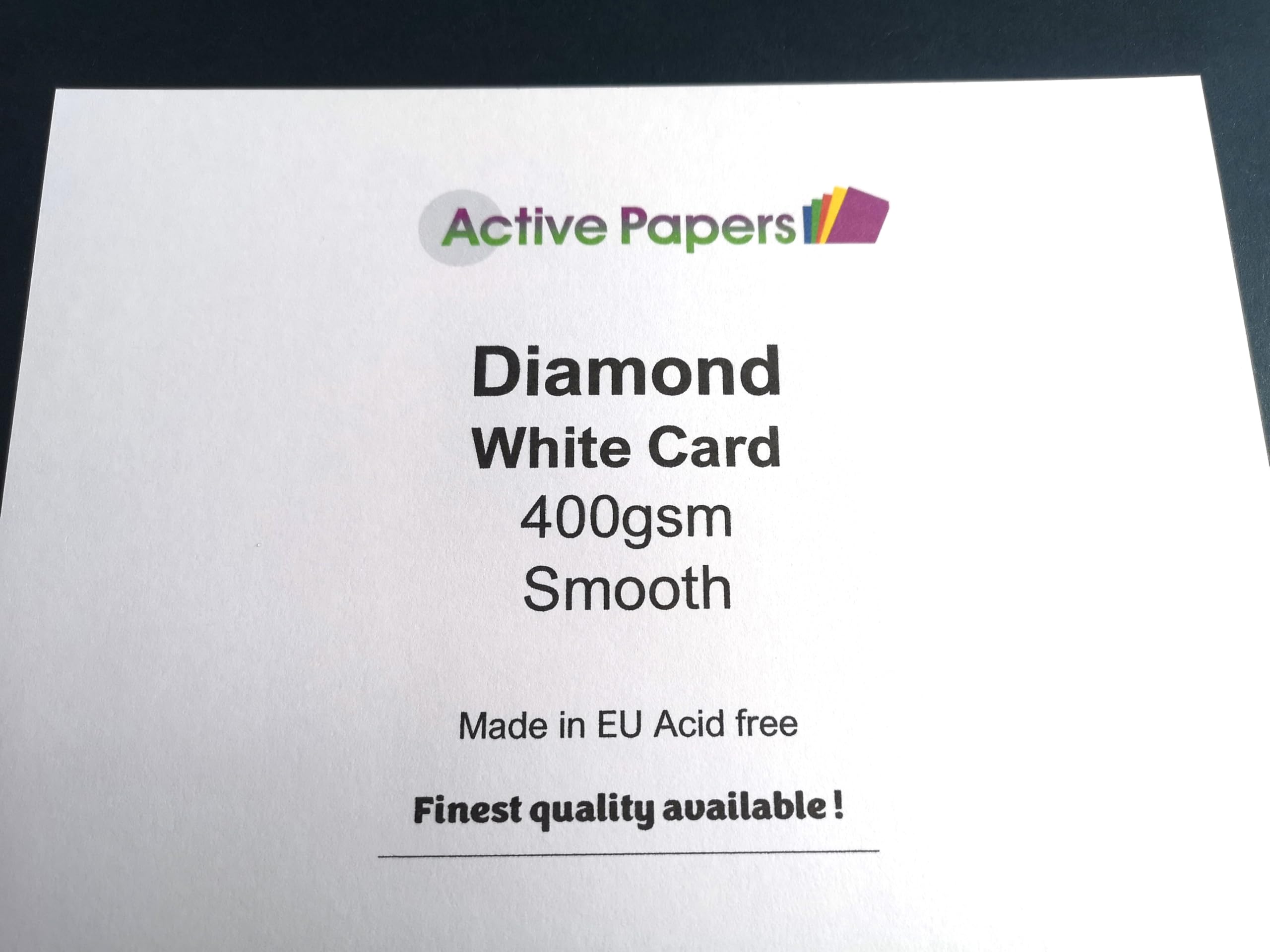 White Smooth Card A6 400gsm 100 Sheets