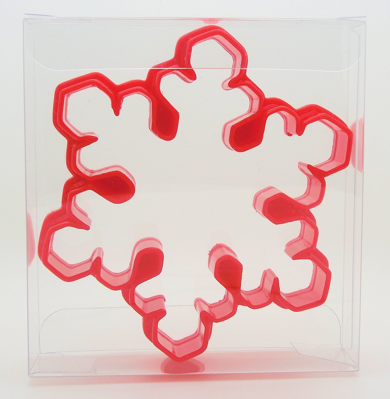 Goggly White Snowflake Shaped Biscuit, Pastry, Cookie Cutter
