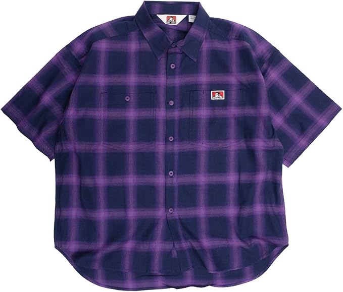 Plaid short sleeve shirt Clearance