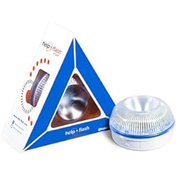 Alarma Para Auto Con App HELP FLASH SMART 1 Smart Luz de Emergencia Autónoma Señal V16 de Preseñalización de Peligro, Homologada, Autorizada por la DGT, Color Amarillo