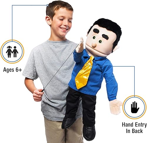 Miniatura 2 de 25 George melocotón Padre hombre de negocios Ventriloquist estilo de cuerpo completo marioneta