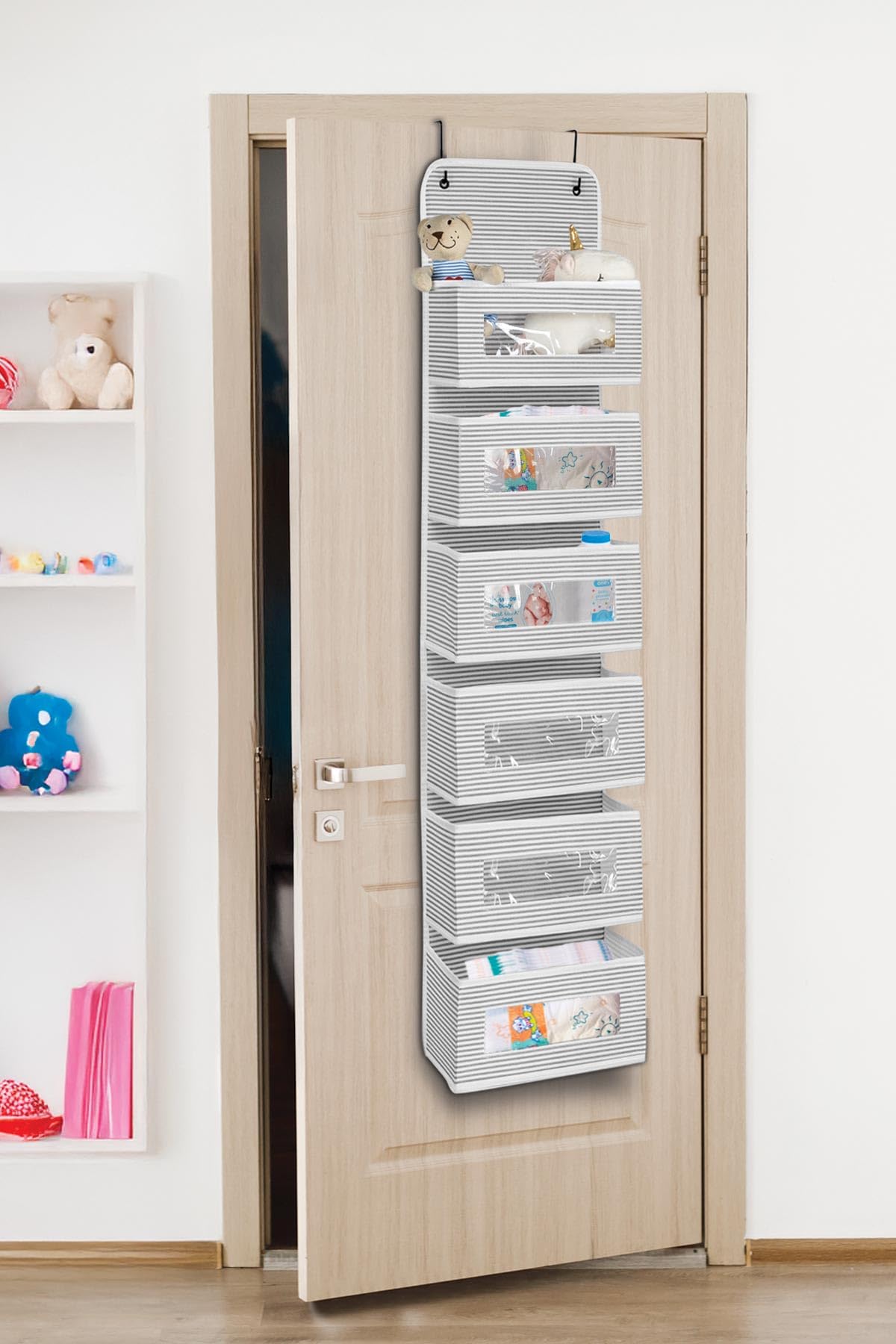 6 Katlı Kapı Arkası Düzenleyici Raf Bebek Eşyası Çocuk Odası Banyo Organizer