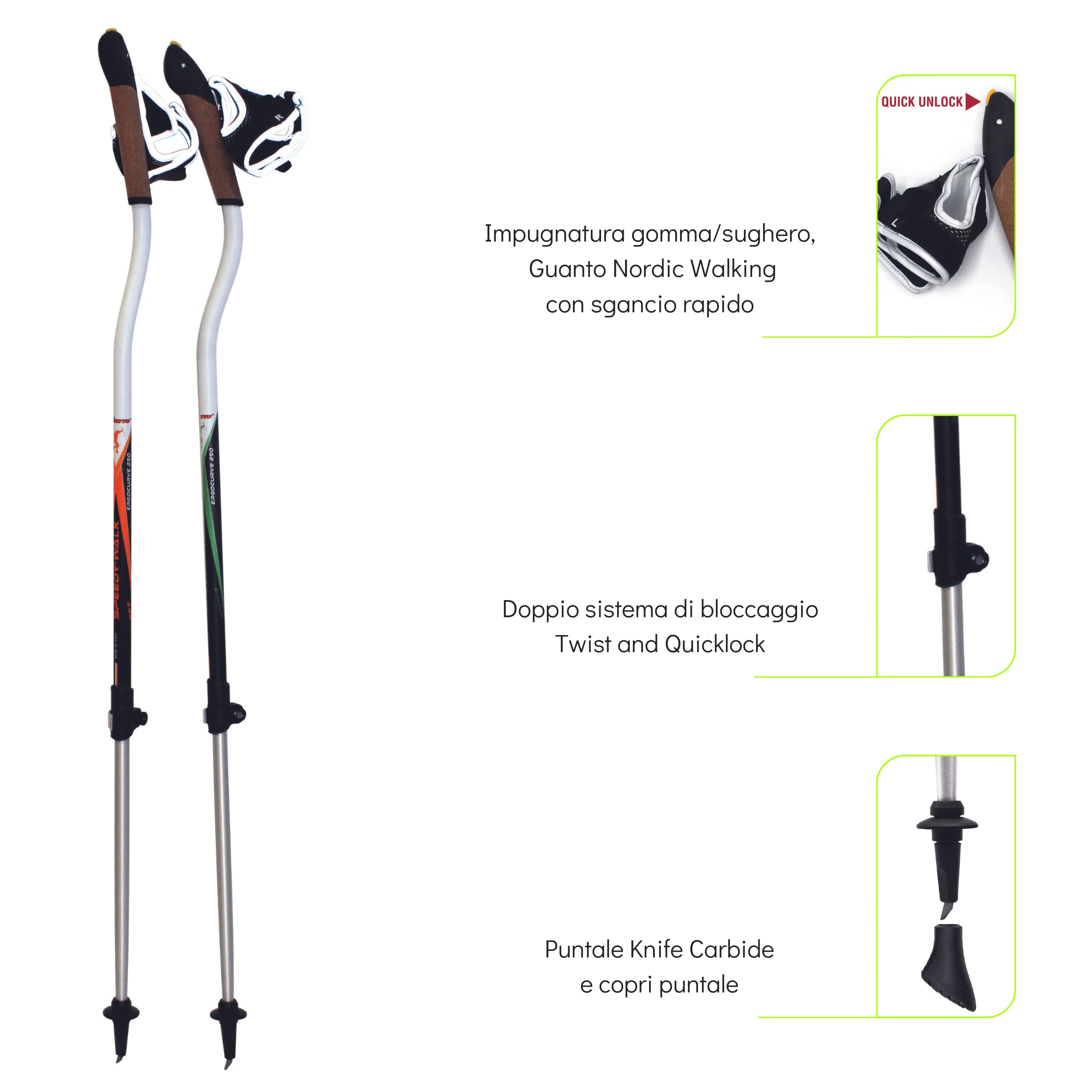 Puntale WIDIA Tondo N&W CURVE Per Bastoncini Ergocurve - Made In Italy - Foto 9