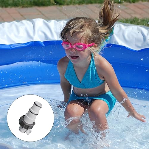 Miniatura 4 de soujkooy Paquete de 6 adaptadores de manguera de piscina, 2 tipos de conectores de conversión para mangueras de 1.5 y 1.25 pulgadas, para bombas de