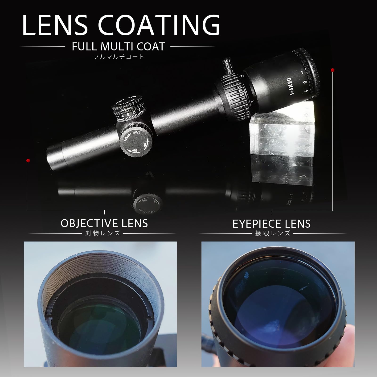 ベクターオプティクス VictOptics ZOD 1-4x20 ZOD 1-4X20 IR LPVO SCOPE (SKU: OPSL21) - Victoptics