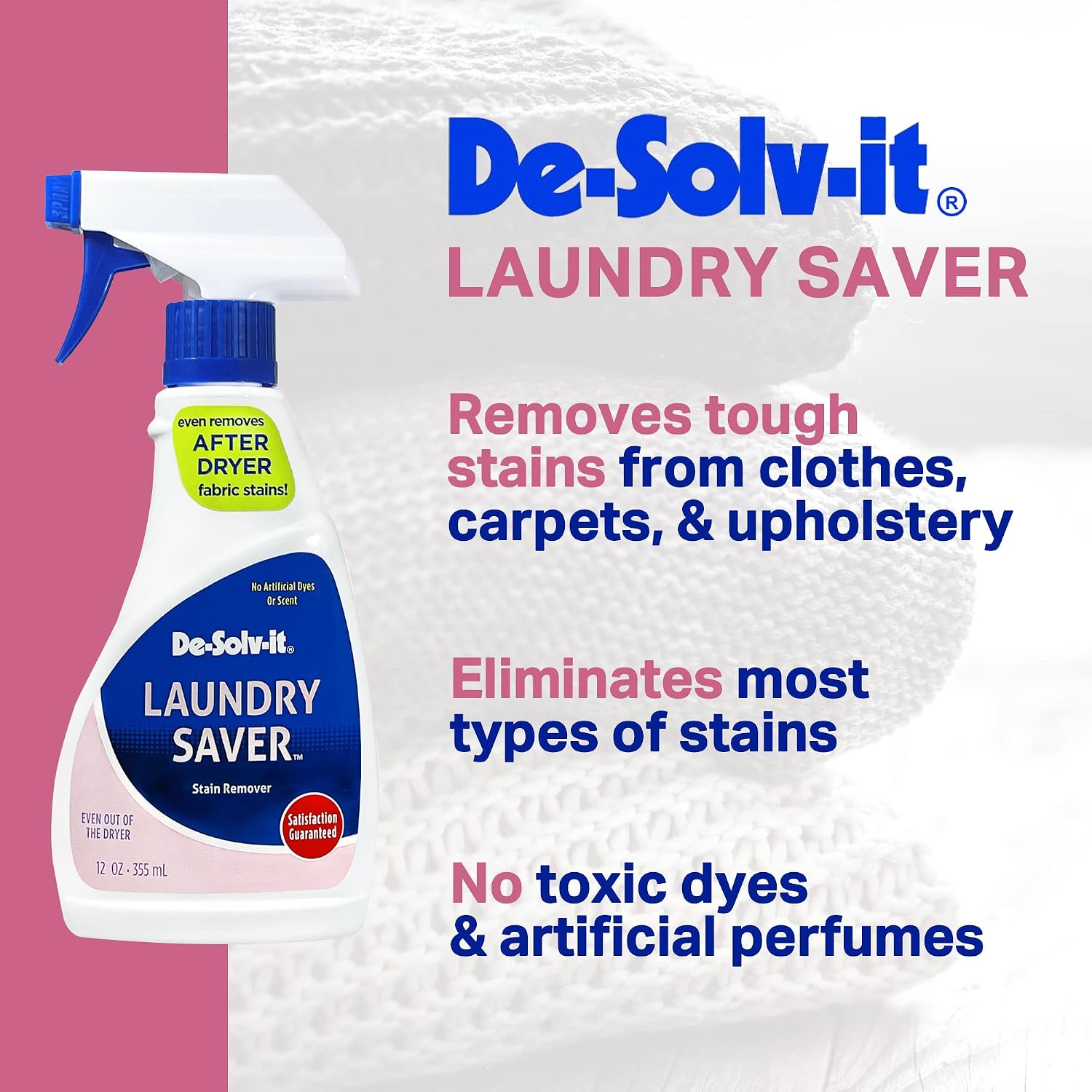 Orange-Sol De-Solv-It Laundry Saver, Instant Stain Remover for Laundry, Hair & Skin-Safe, 12-Ounce