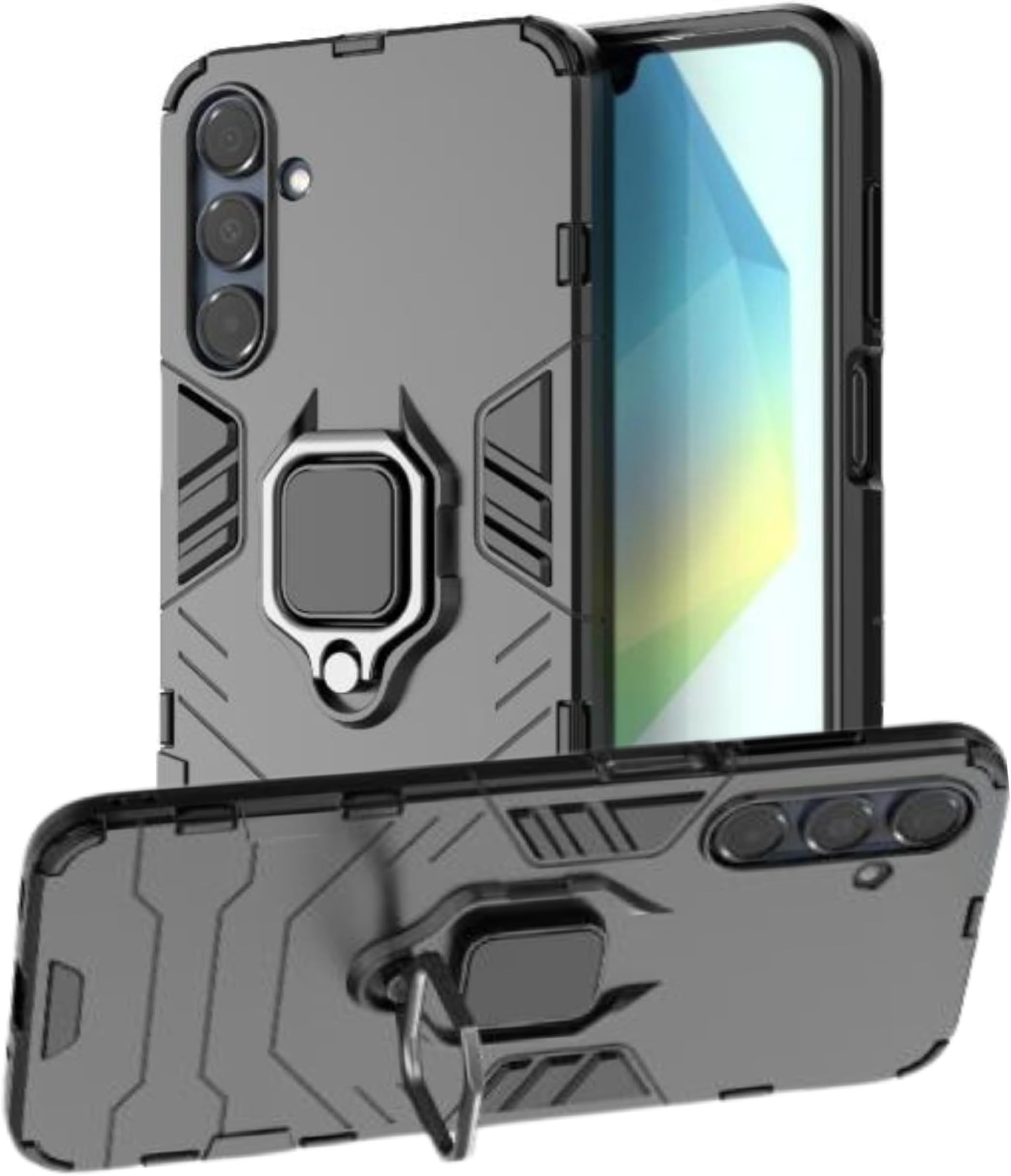 SPAZY CASE® Samsung Galaxy A36 5G Back Cover | Dual Layer Armor Defender Full Body Protective + PC Hybrid Kickstand Back Case for Samsung Galaxy A36 5G