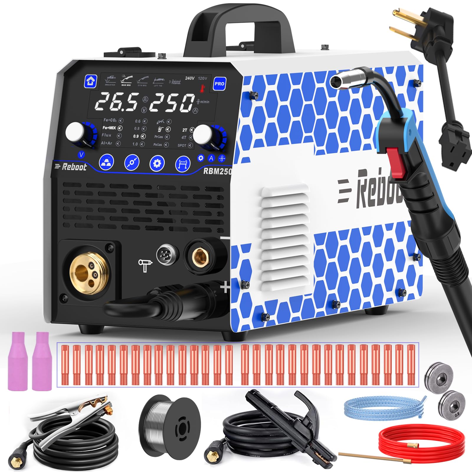 Reboot 250Amp MIG Welder RBM2500 PRO