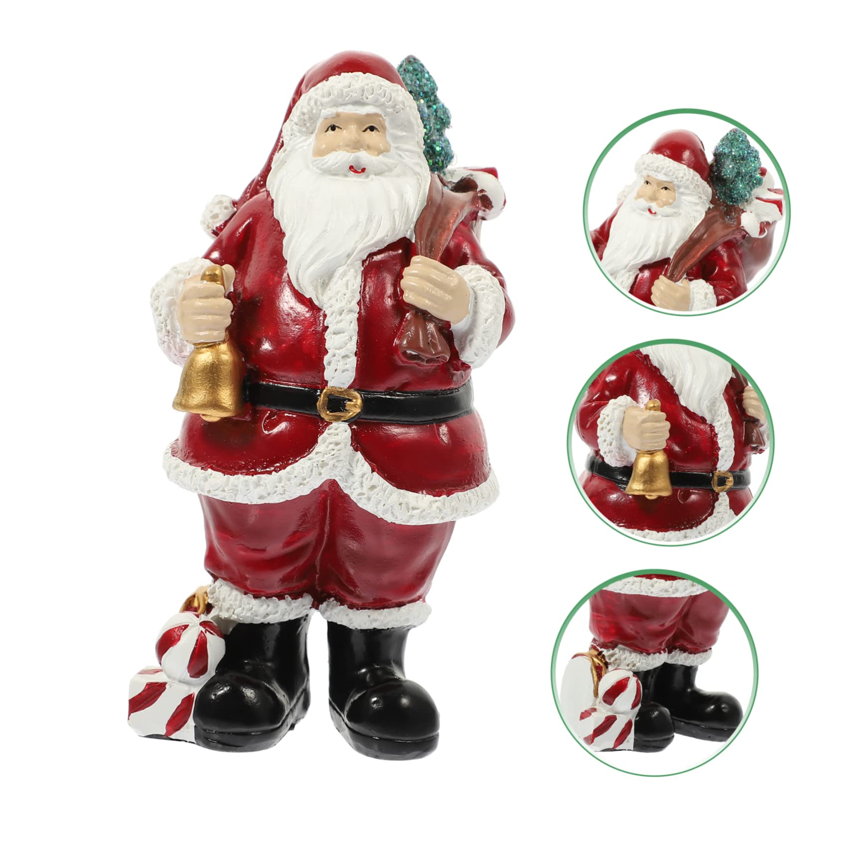Cabilock 2 Pz ornamenti di babbo natale decorazioni natalizie e statua di babbo e desktop di e di babbo e statuina decorativa di Babbo e