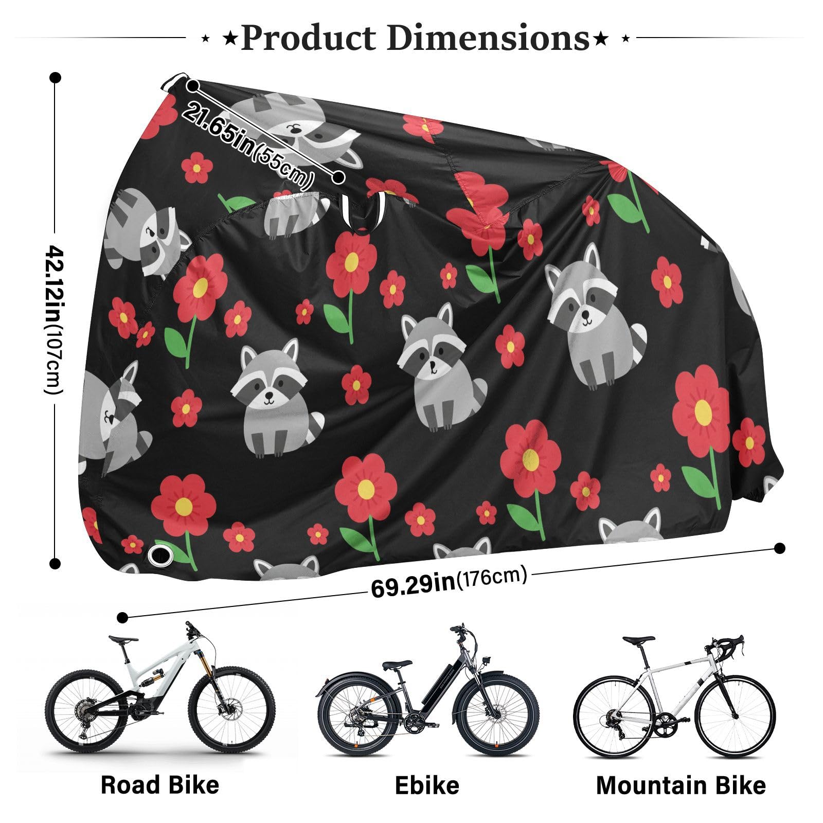 Housse de vélo en polyester imperméable, isolation thermique