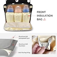 Vista 5 de Mochila de pañales de baloncesto con nombre, bolsa multifunción de gran capacidad para mamá, papá, unisex, niño y niña, Diseño 1, Mochilas Daypack