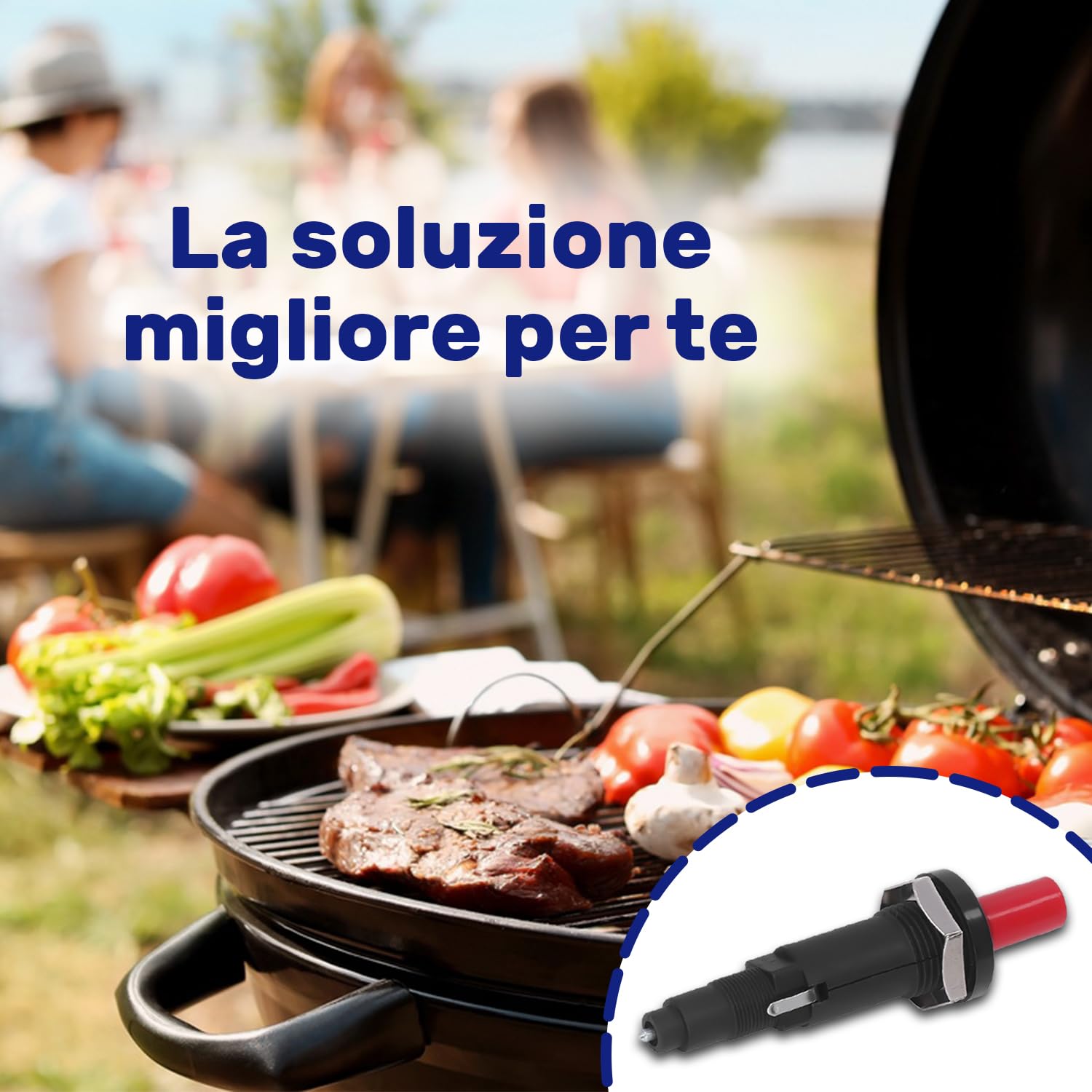 0.073.203 SPARK IGNITOR FOR 710 MINISIT GAS VALVE IGNITION 0073203 PIEZO BUTTON - Foto 5