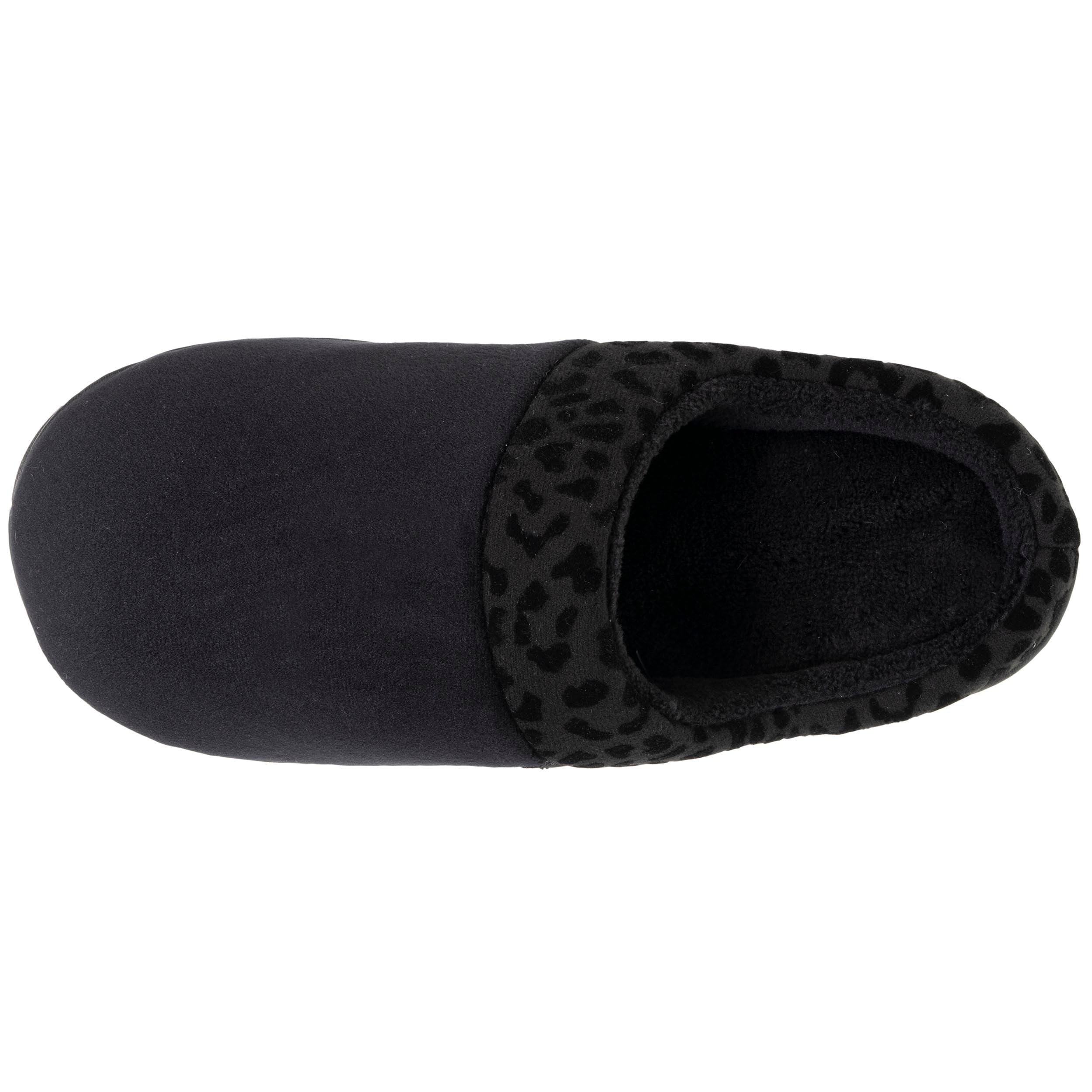 Isotoner Chaussons pantoufles Mules femme velours ultra doux, compensées