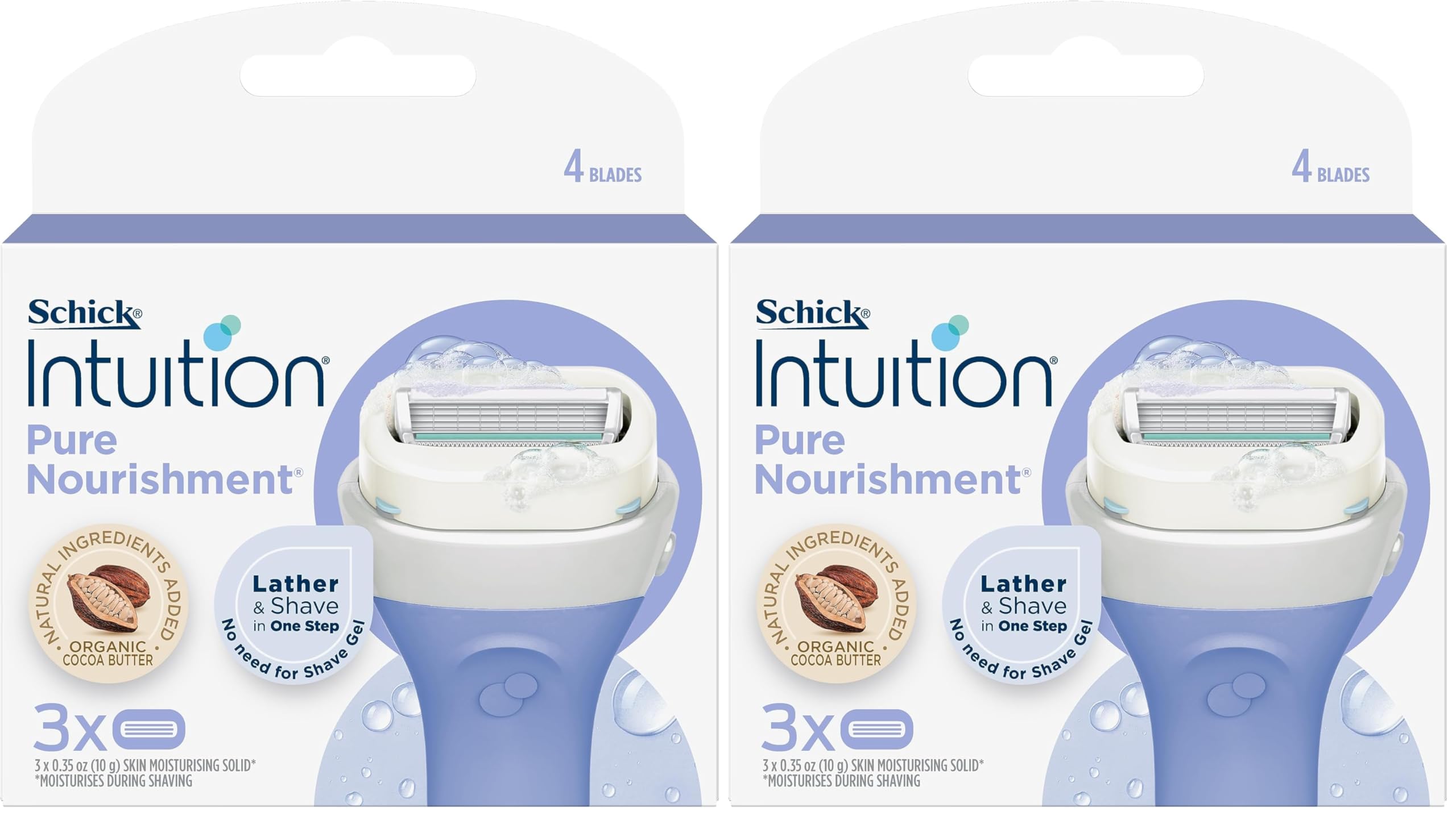 Schick Intuition Pure Nourishment Women's Razor Refills