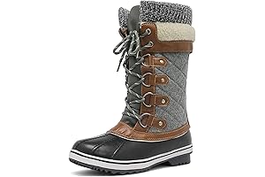 Women's Mid-Calf Waterproof Winter Snow Boots