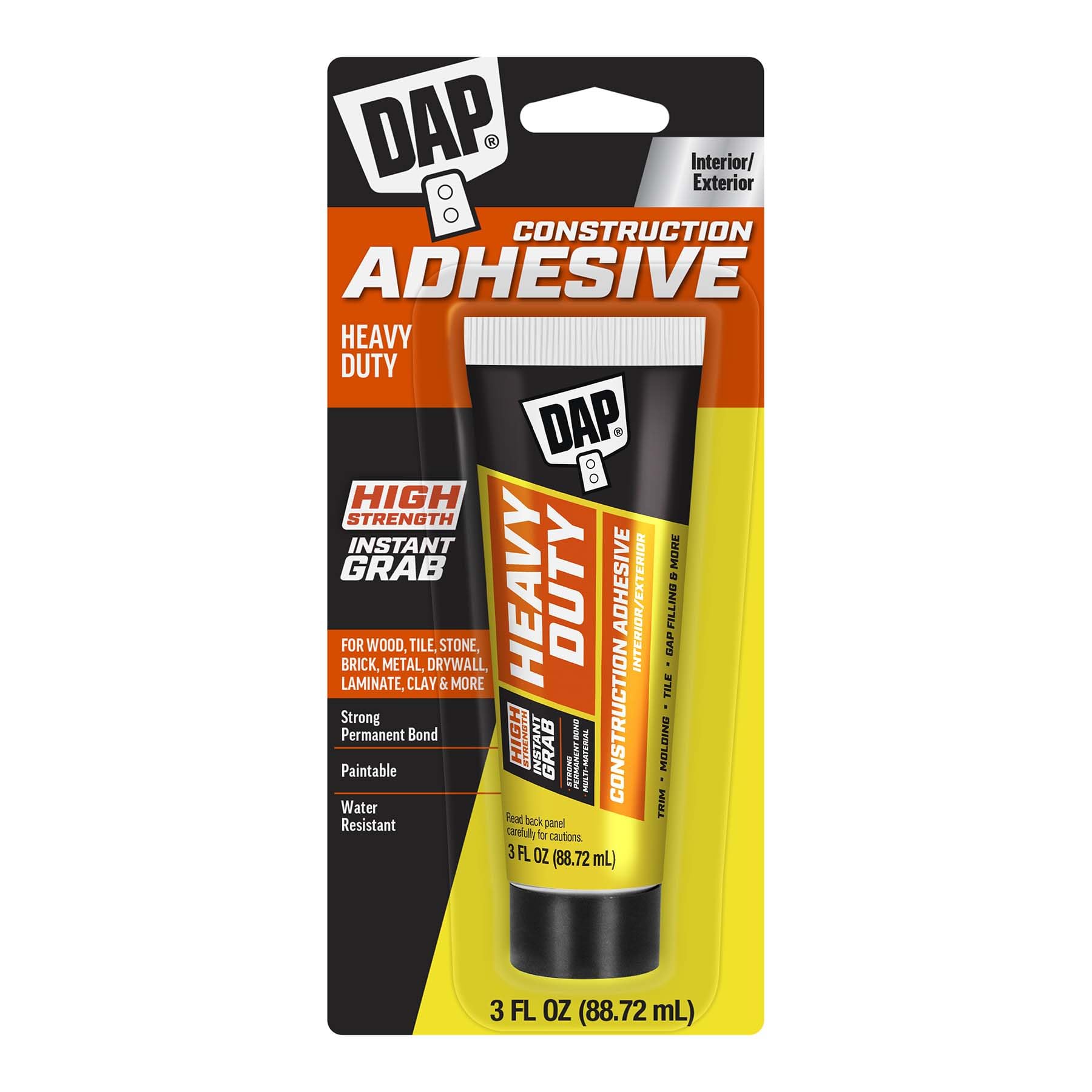 Amazon.com: DAP Heavy Duty Construction Adhesive, White, 3 oz
