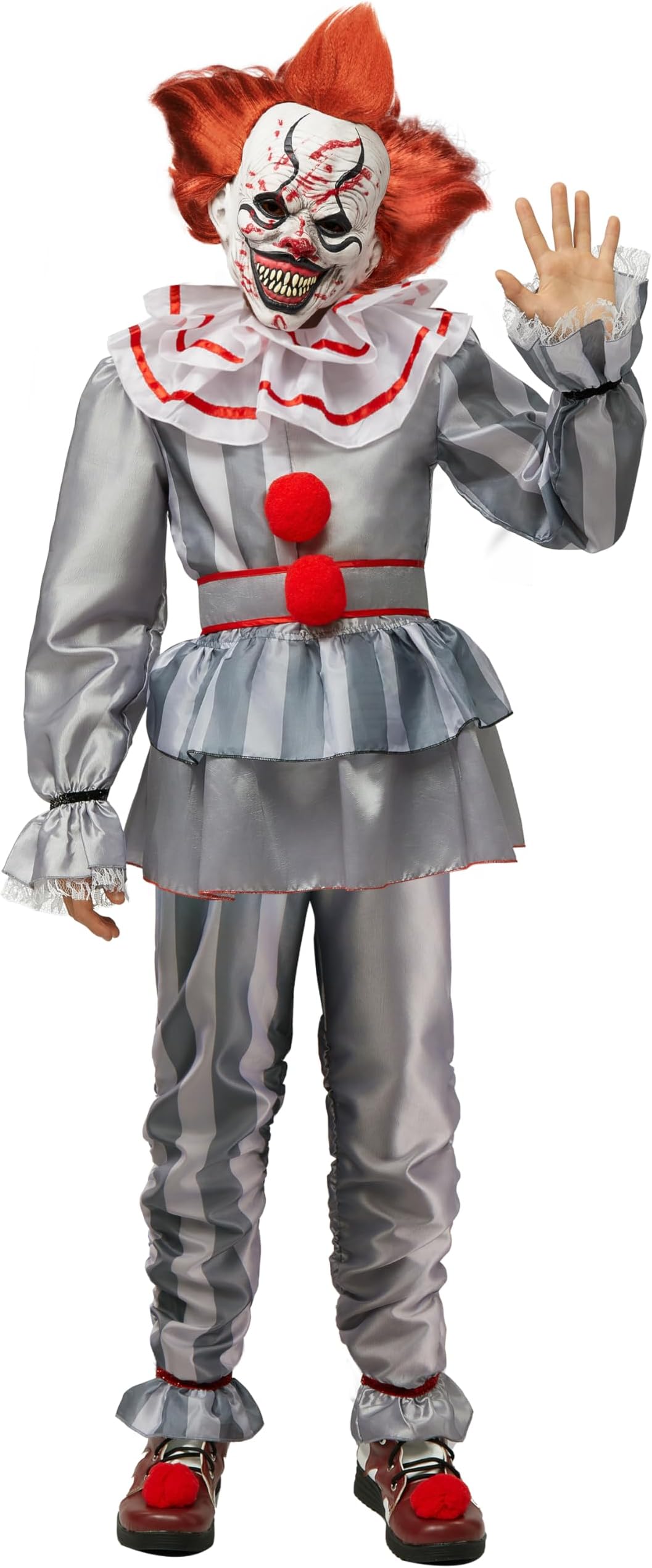 Boy Scary Clown Costume, Scary Halloween Costume Kids, Killer Clown Outfit for Boys