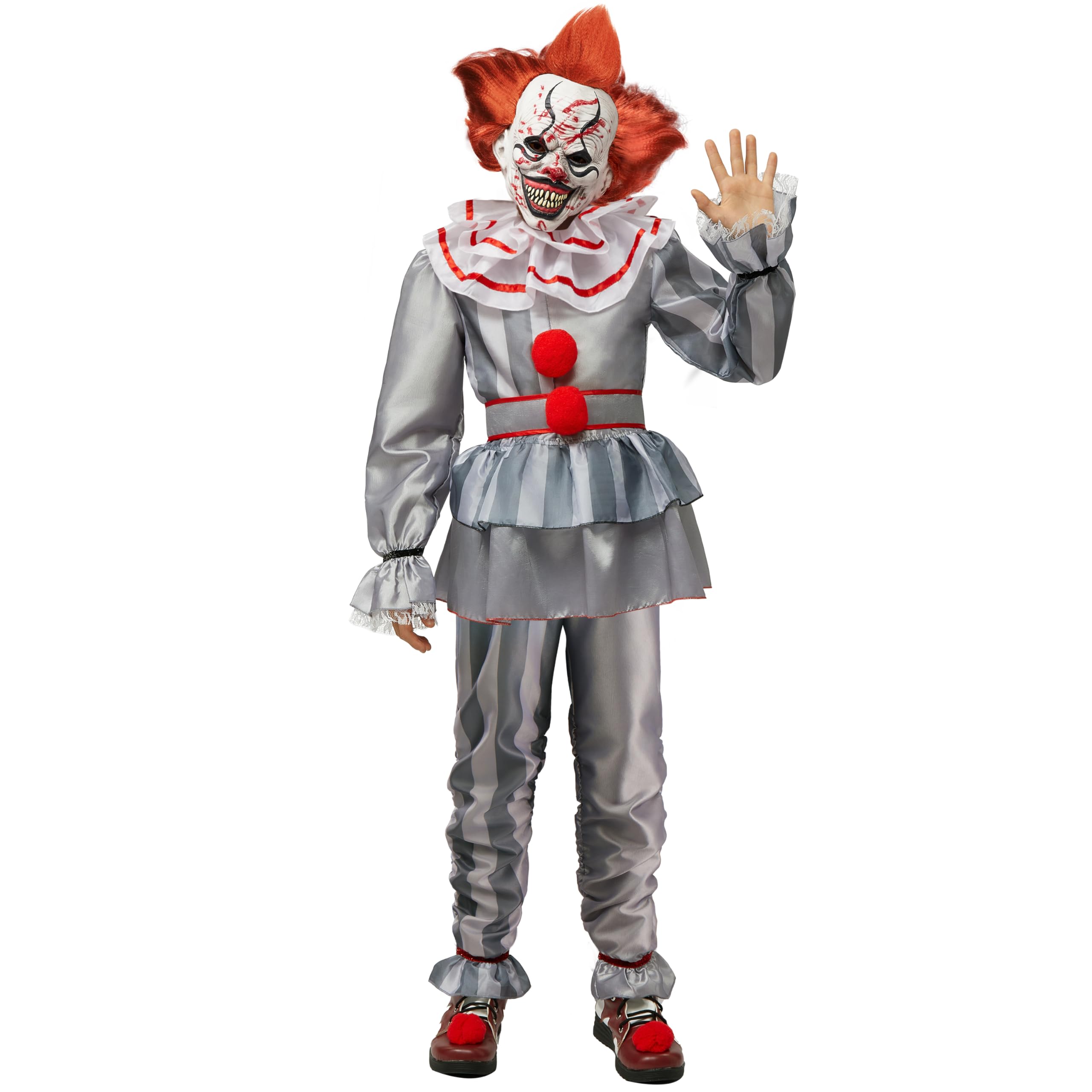 Spooktacular CreationsBoy Scary Clown Costume, Scary Halloween Costume Kids, Killer Clown Outfit for Boys