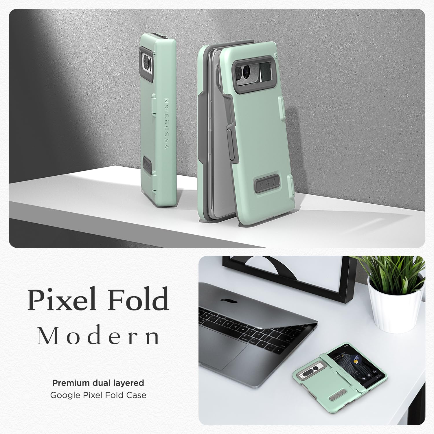 Amazon.co.jp: 【VRS】 Pixel Fold 対応 シンプル ケース ヒンジカバー