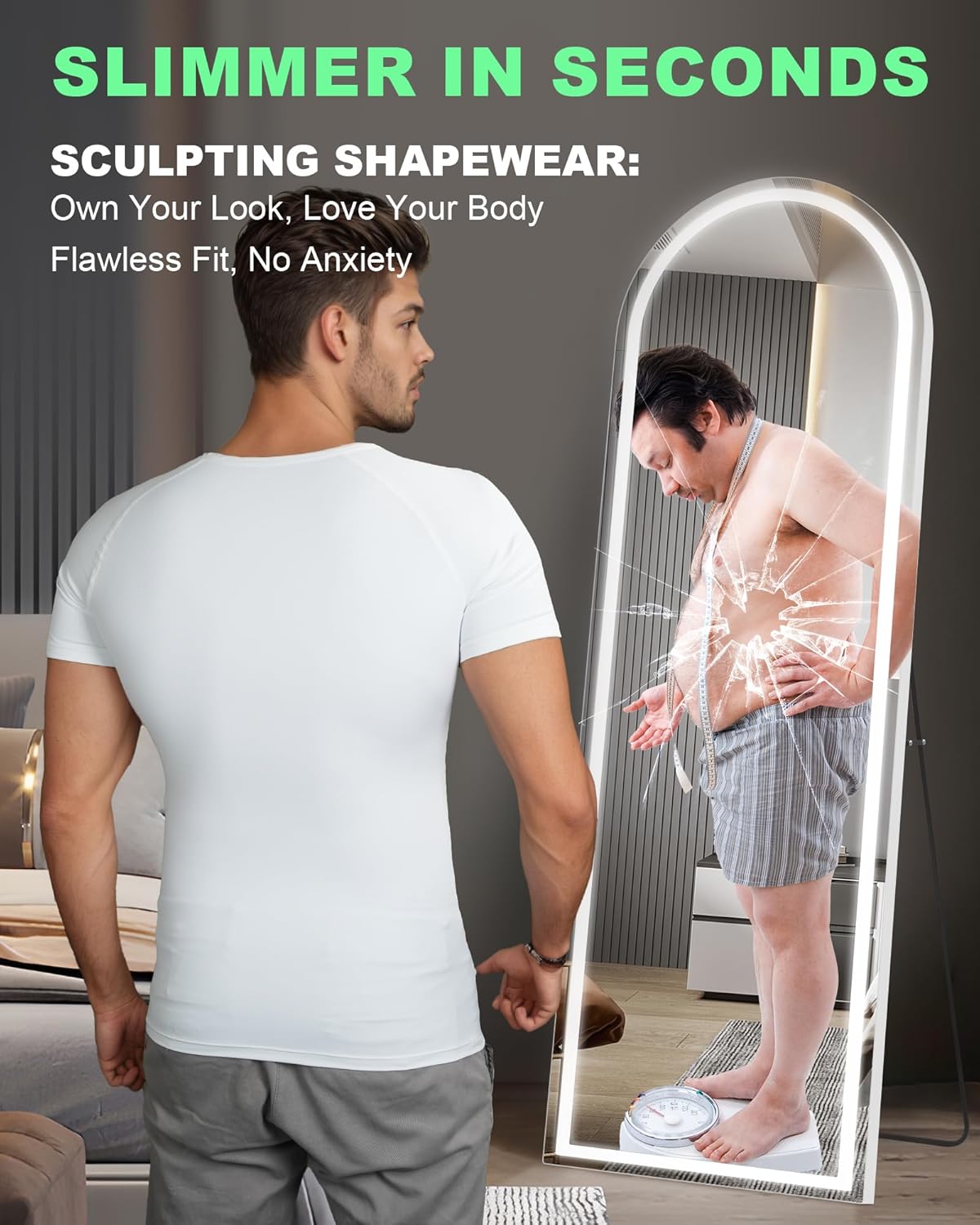 V Neck Gynecomastia Compression Shirt Tummy Control Breathable Men Shapewear Slimmimg Undershirt Hide Belly - Image 2