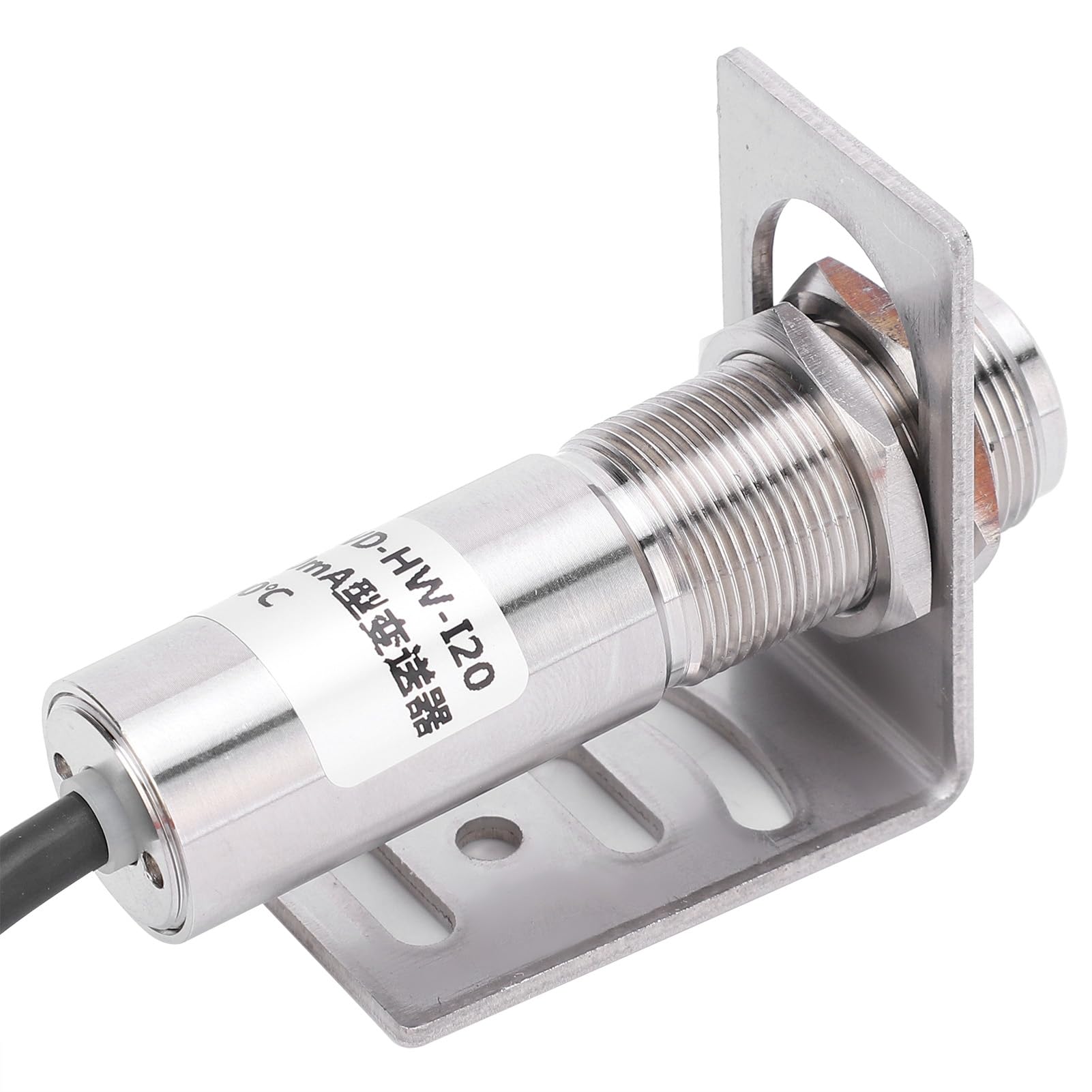 Fafeicy Sensor de Temperatura Infrarrojo Sin Contacto Transmisor de Acero
