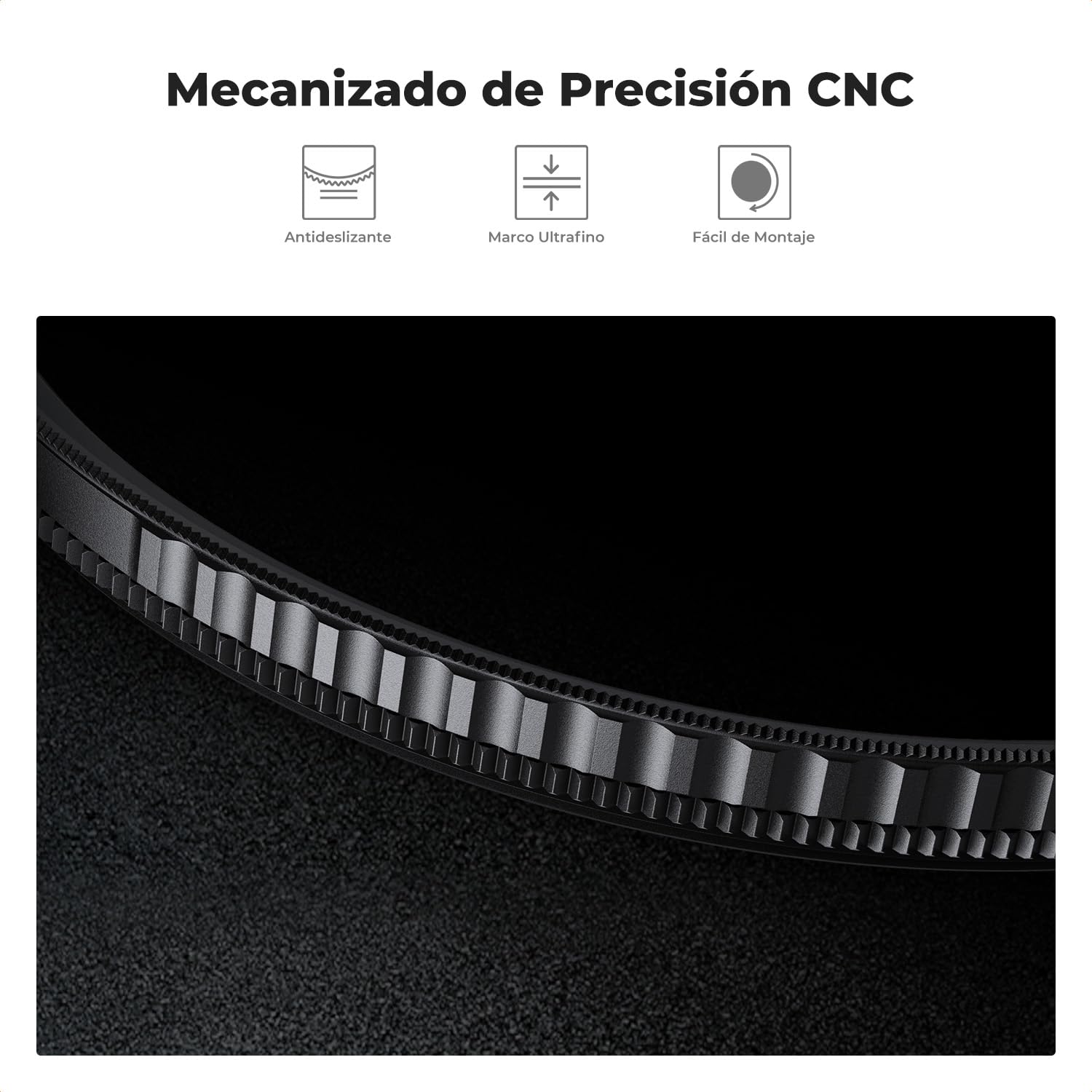 K&F CONCEPT Nano-Klear 40.5mm Filtro Black-Mist 1/4&Polarizador CPL 2 en 1 | Filtro Black Diffusion 1/4 & CPL de Vidrio Óptico con Nano Revestimiento con 3Pcs Paño Limpieza - FA301