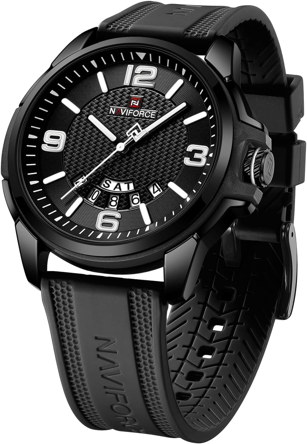 NAVIFORCE Orologio Unisex Analogico, Militare Sportivo, Cinturino In Silicone, Impermeabile 3 ATM, Data E Settimana
