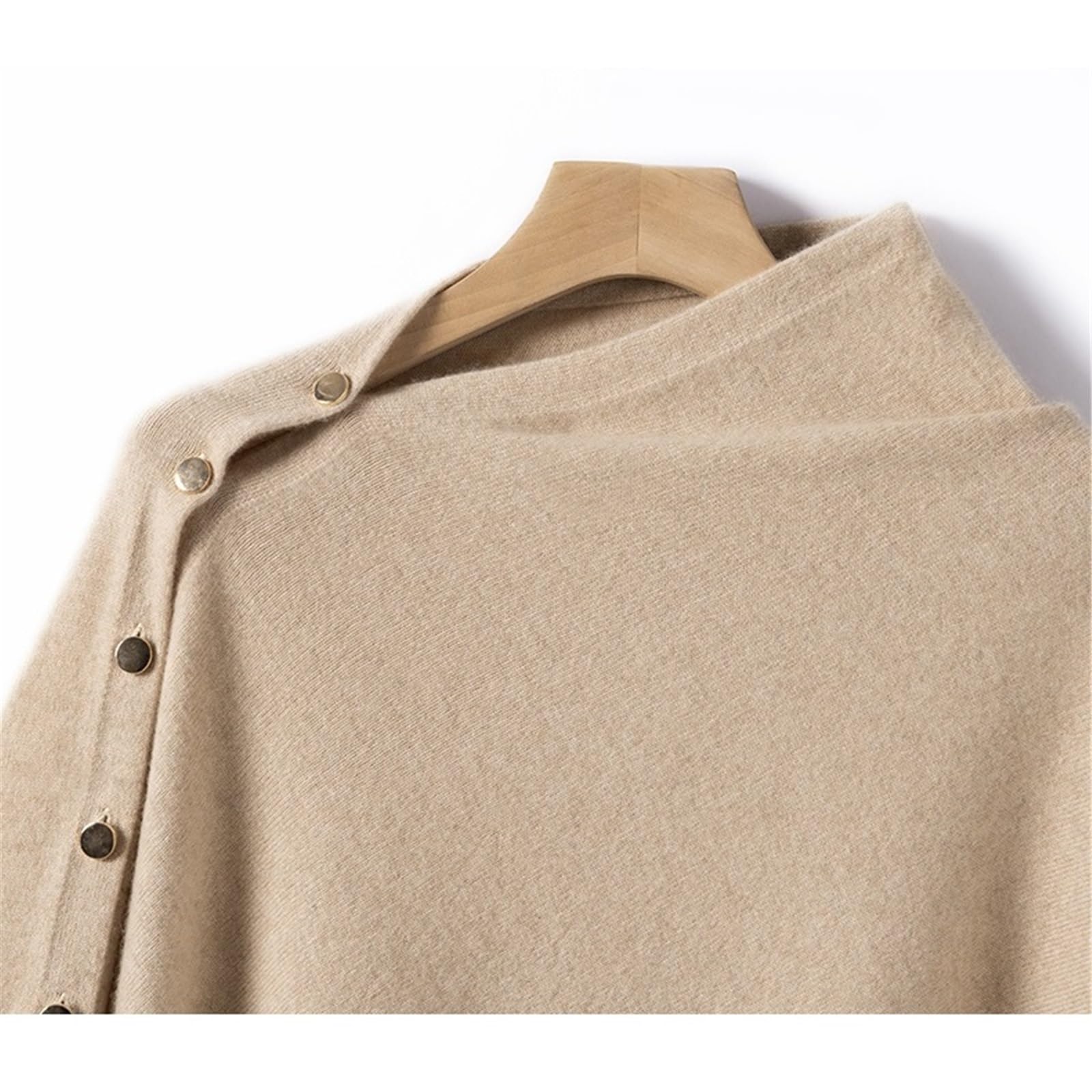 Bufanda chal irregular personalizada, cárdigan de punto doble propósito, capa triangular for mujer Chal de invierno