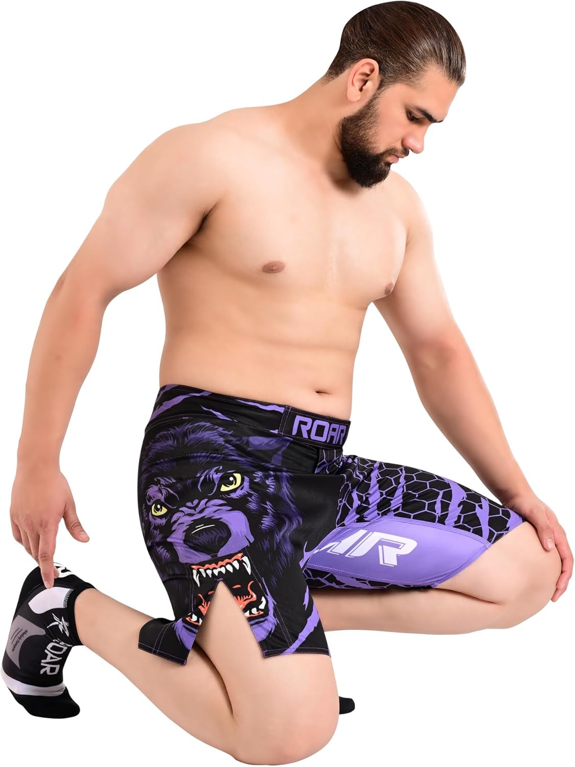 ROAR-INT MMA Fight Shorts Grappling Kickboxing Muay Thai Shorts BJJ Gym Training Running Athletic Wrestling Shorts - Image 4