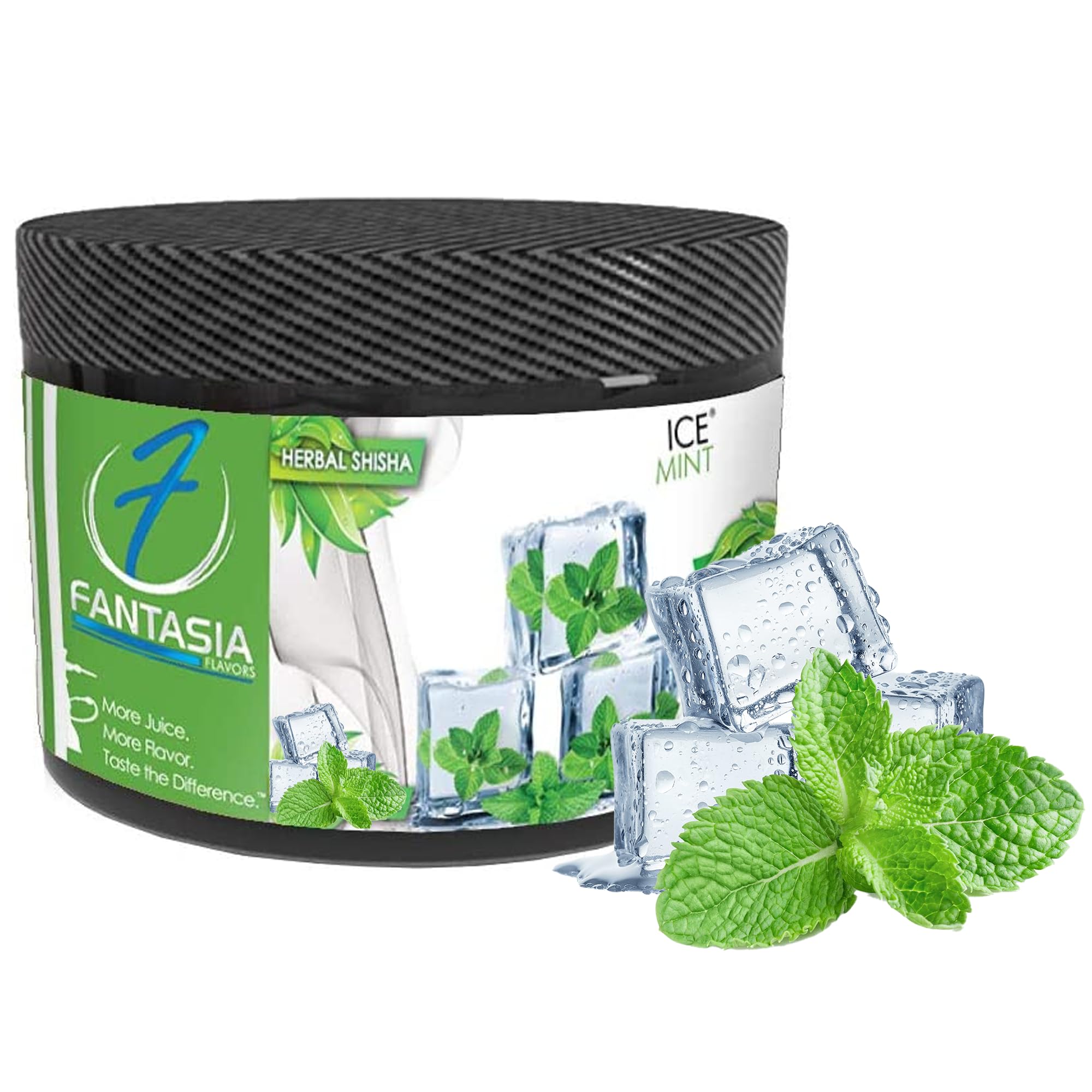 Fantasia Nicotine-Free Hookah, Hookah Shisha Flavor, 250g Can, Tobacco Free, Nicotine Free, Ice Mint (Fresh Mint)