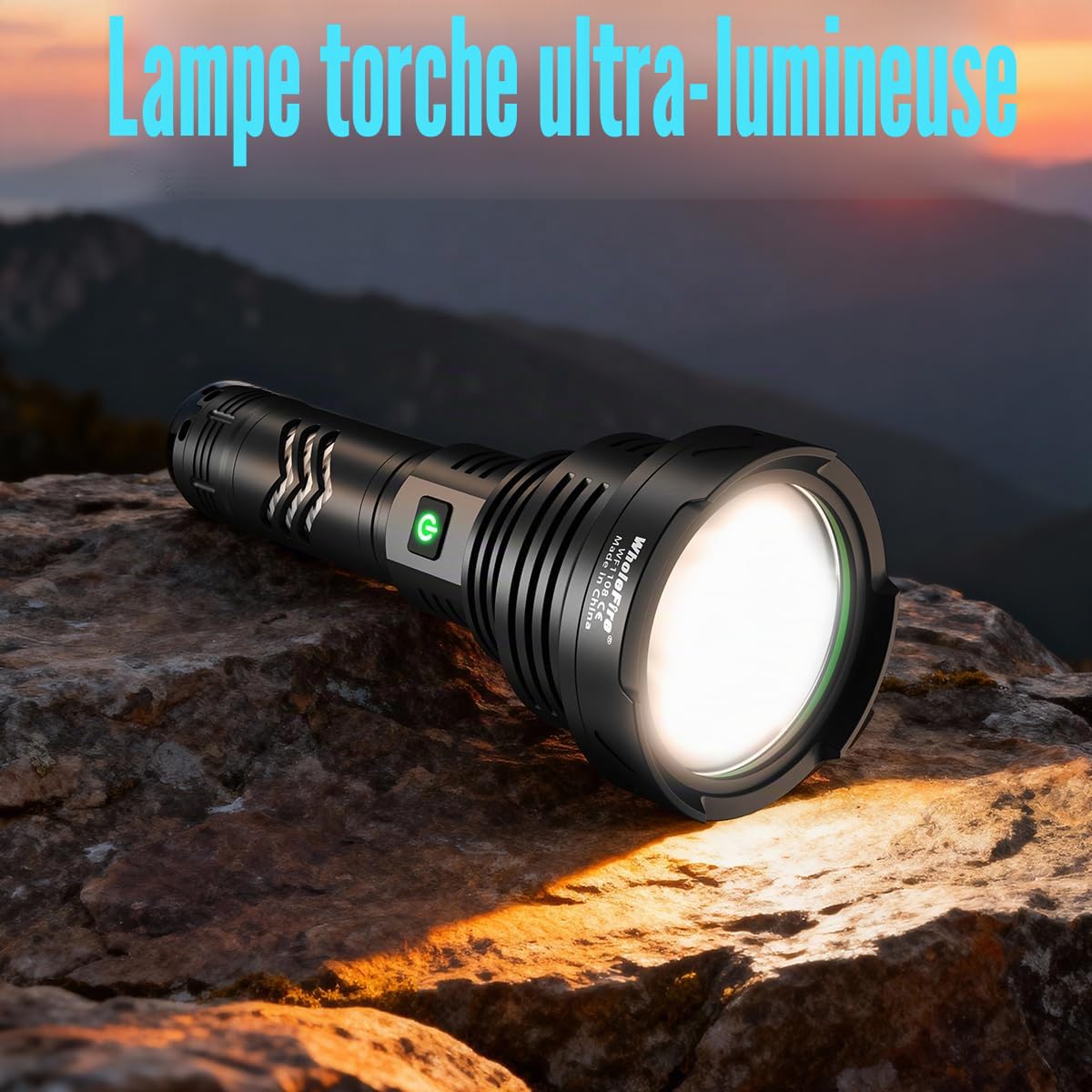 XHP90 Lampe de Poche Ultra Puissante 10000 Lumens Rechargeable | par USB 5 Modes Convient pour une utilisation à l'intérieur et à l'extérieur