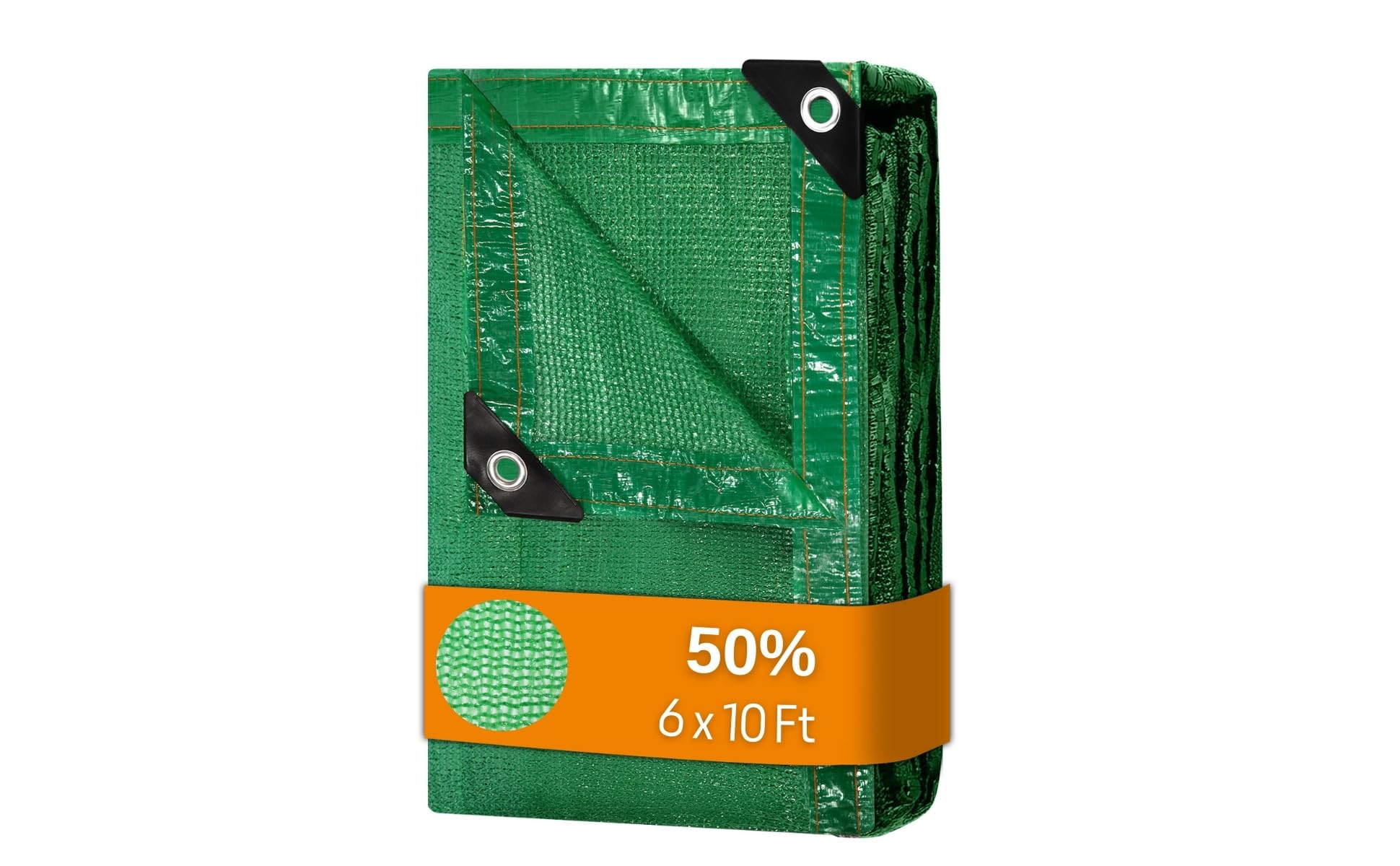 BeGrit Shade Cloth for Garden 50% 6x10ft with Grommets Sunblock Sun Mesh UV Resistant Net for Plants,Greenhouse,Patio,Chicken Coop(Green)