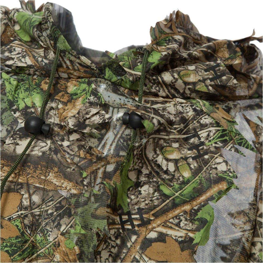 HYFAN Ghillie Suit Poncho Outdoor 3D Foglie Camouflage Camo Mantello del Mantello per Militari, CS, Caccia alla Giungla, Paintball, Airsoft, Fotografia naturalistica, Halloween