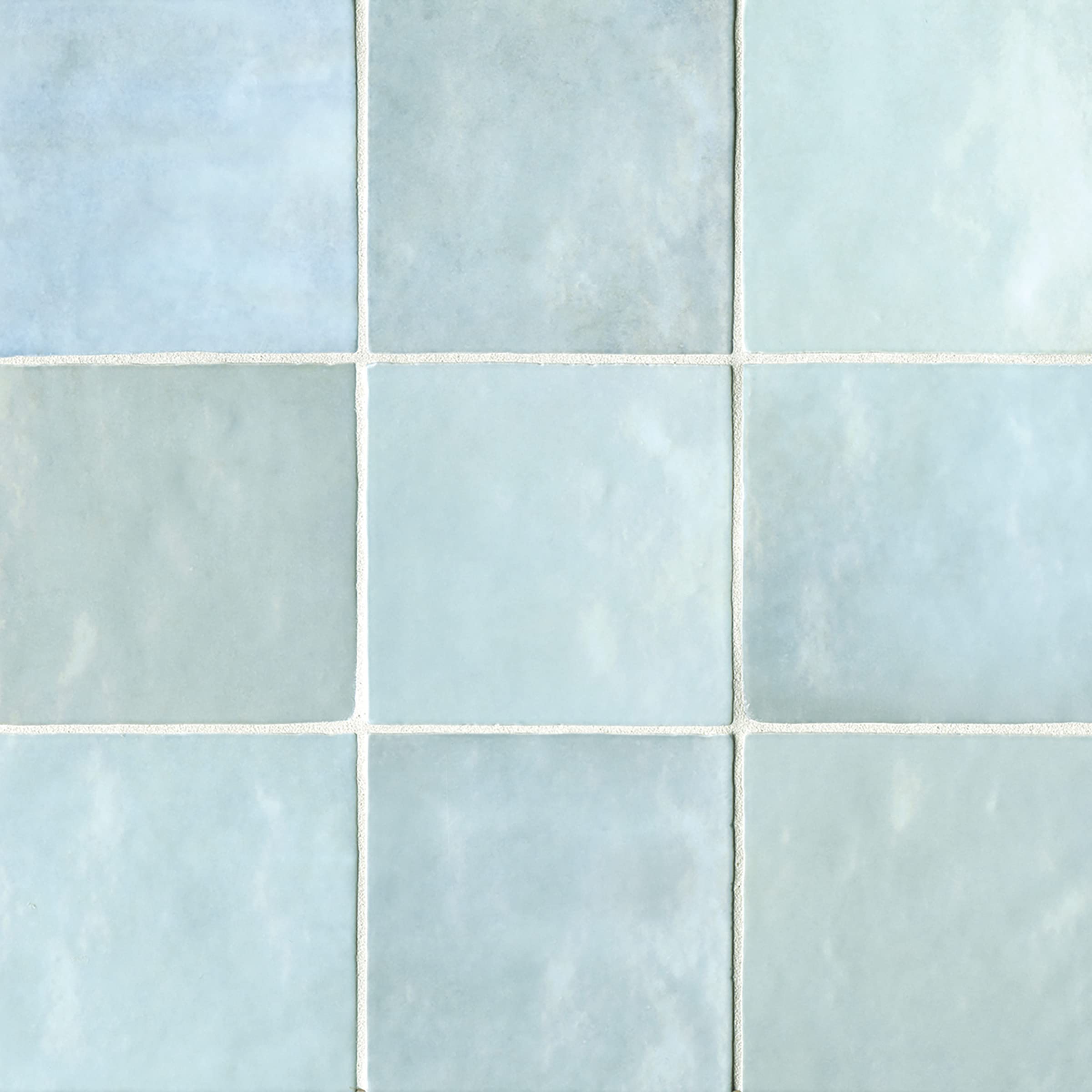 Cloe Gloss Ceramic Tile 5" x 5", Baby Blue (57-Pack, 10.83 SF)