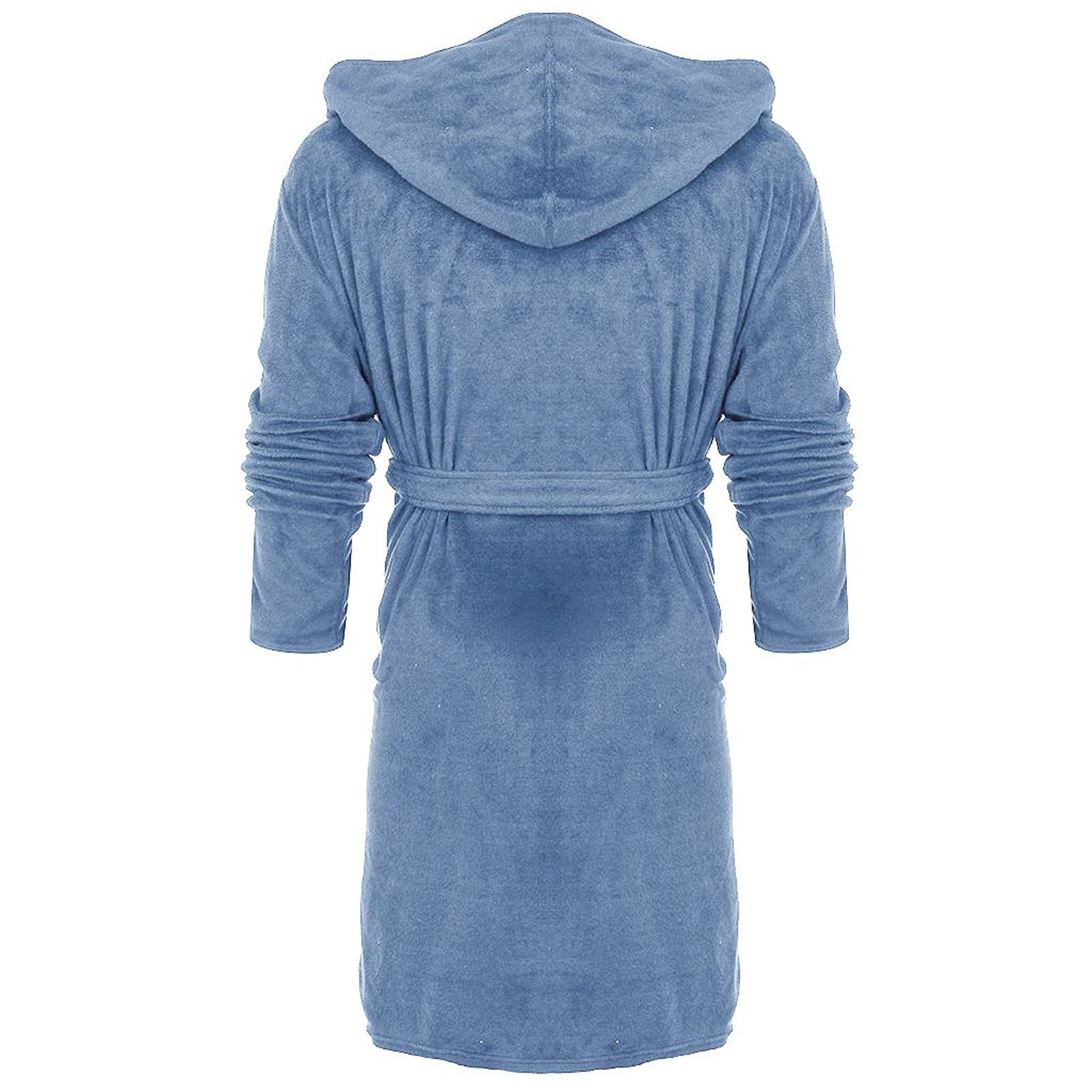 Accappatoio Donna E Pigiama Lungo Personalizzato, Pigiama Donna Caldo Inverno Cotone Neonato In Pile Neonato Cintura Regolabile Abbigliamento Alta Capacità Assorbimento Abbigliamento Home And Casual