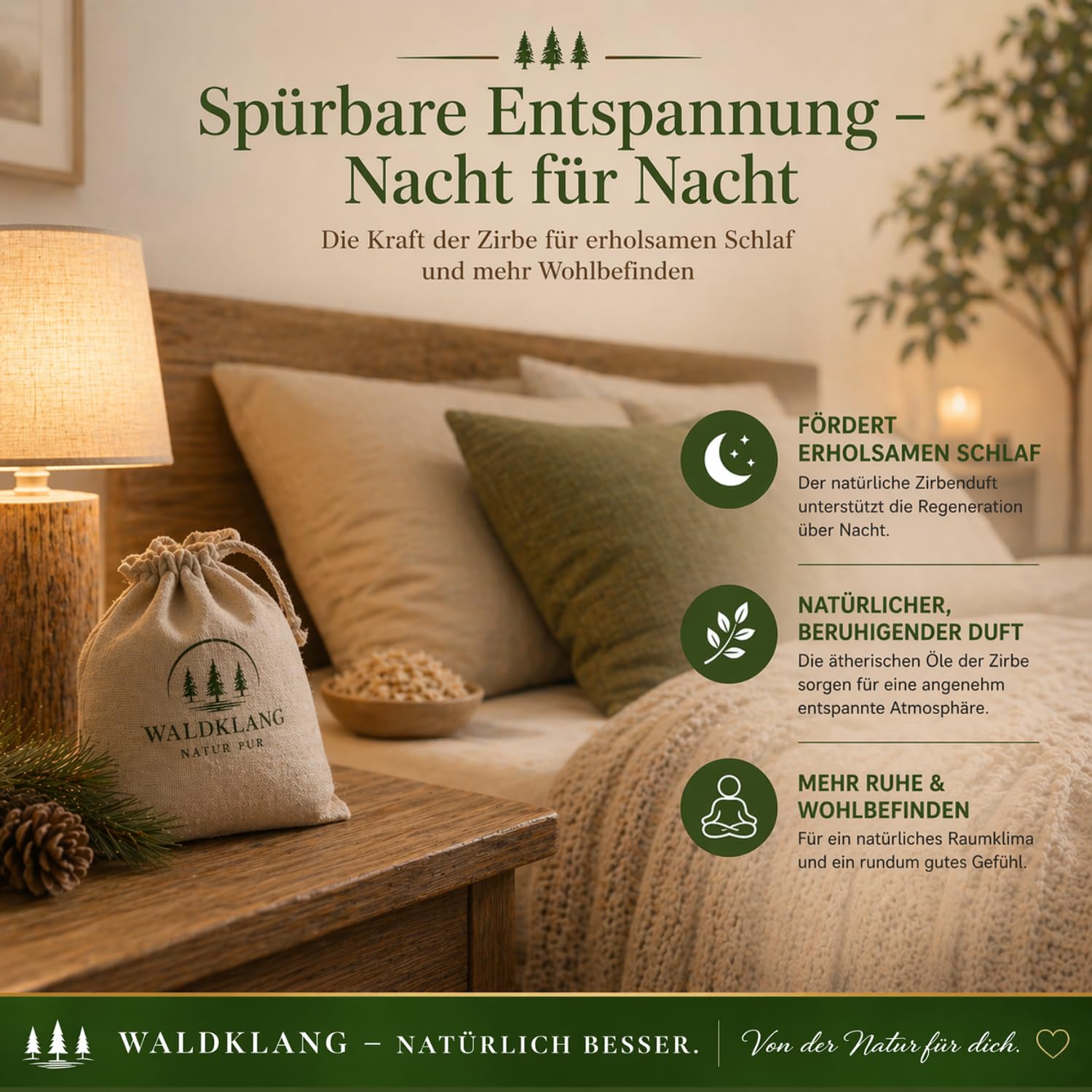 Waldklang Zirbenspäne 7 Liter - Zirbenholz aus Österreich - Füllmaterial für Kissen - Ideal für Holzdeko - Doppelt von Hand gesiebt (7 Liter)