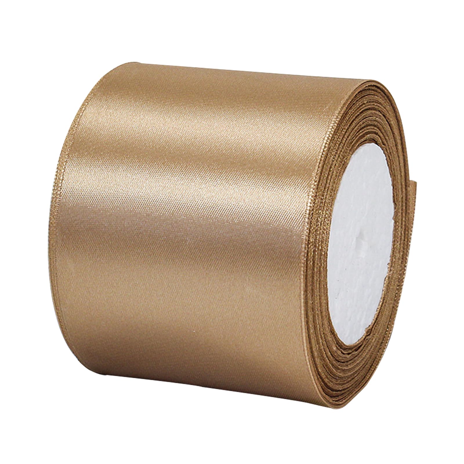 Champagne Gold Satin Ribbon 10mm, 23 Meters Champagne Fabric Ribbons Double Sided Silk Ribbons for Gift Wrapping, Crafting, Hair Bows, Balloons, Wreaths, Cakes, Wedding Party, Christmas Decoration — view 150