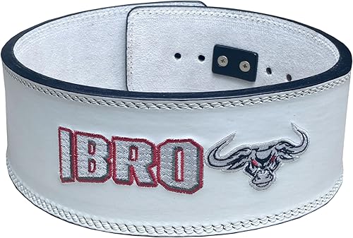 Miniatura 7 de IBRO Cinturón de gimnasio con palanca de levantamiento de pesas Potencia de 0.315 in, 0.394 in o 0.512 in Cinturones de cuero genuino de alta