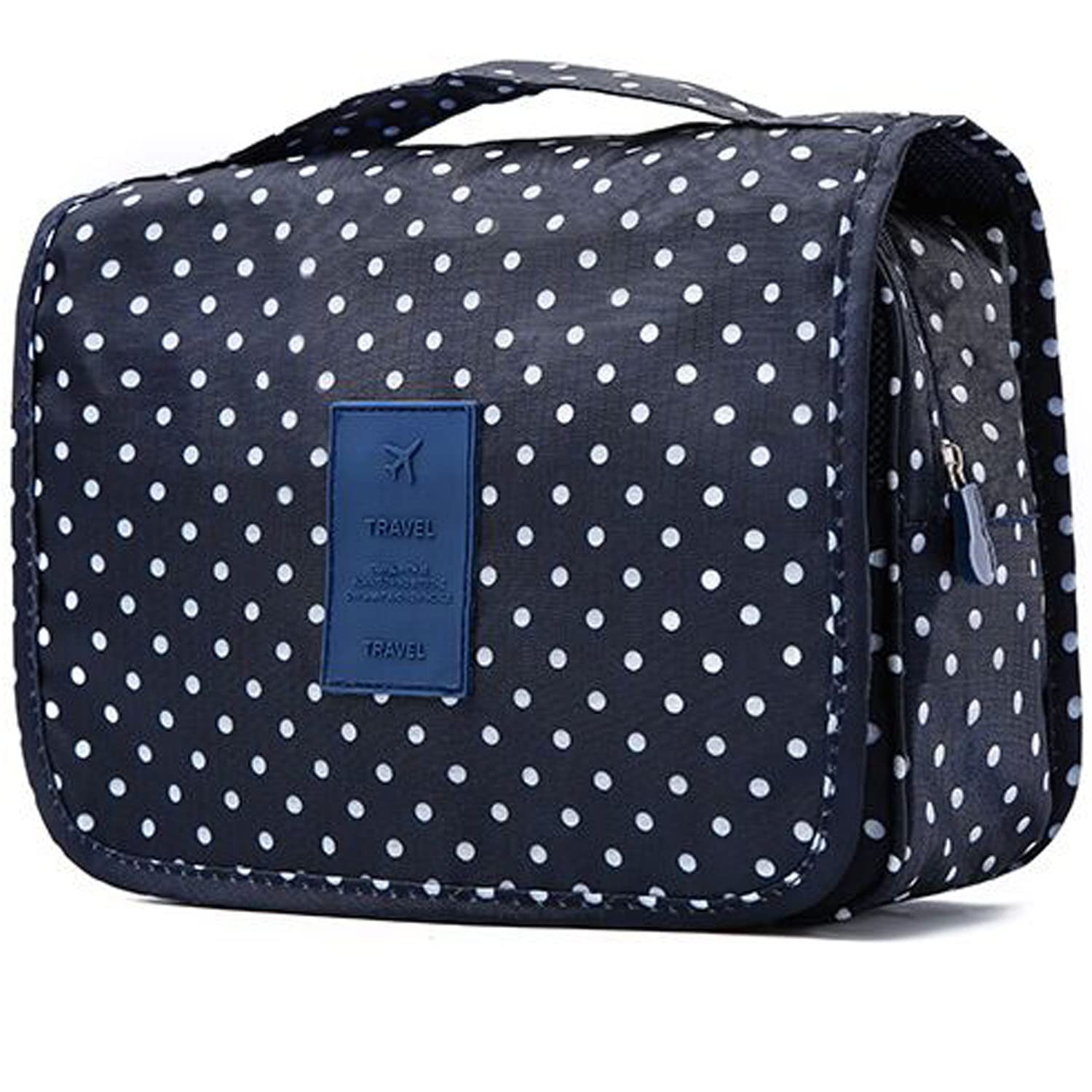 Travel Toiletry bag, Hanging Toiletries Wash Bag Makeup Cosmetic Organizer Bags for Women Girls Kids Waterproof Foldable (Leopard Print) — view 12