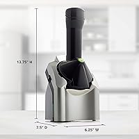 Vista 7 de Yonanas Classic Frozen Fruit Soft Serve Maker for Healthy Vegan and Dairy-Free Treats, 200W Silver Machine with 36 Recipes, BPA Free, Easy to Clean