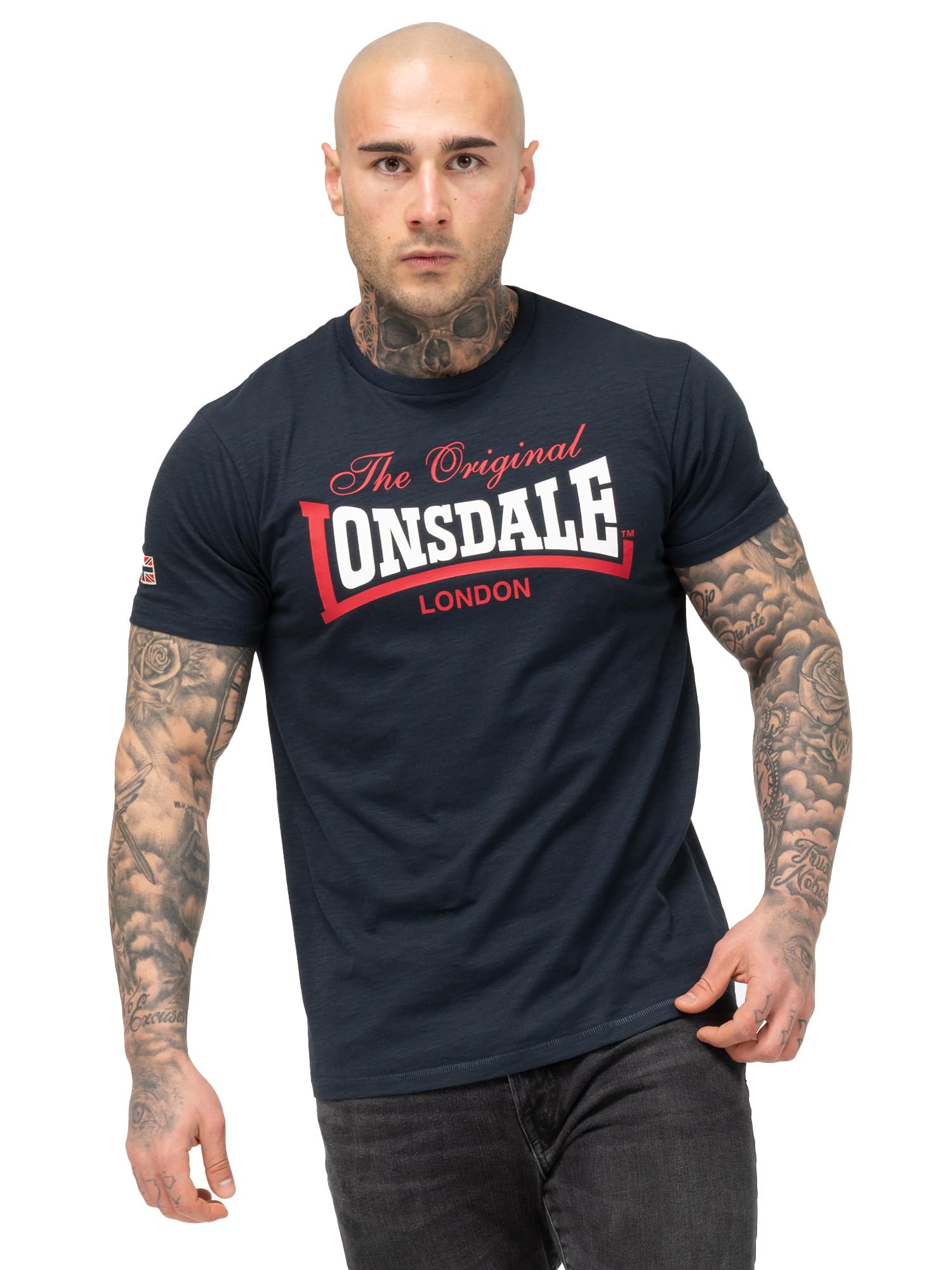 Lonsdale Men's Bleu T-Shirt Aldingham